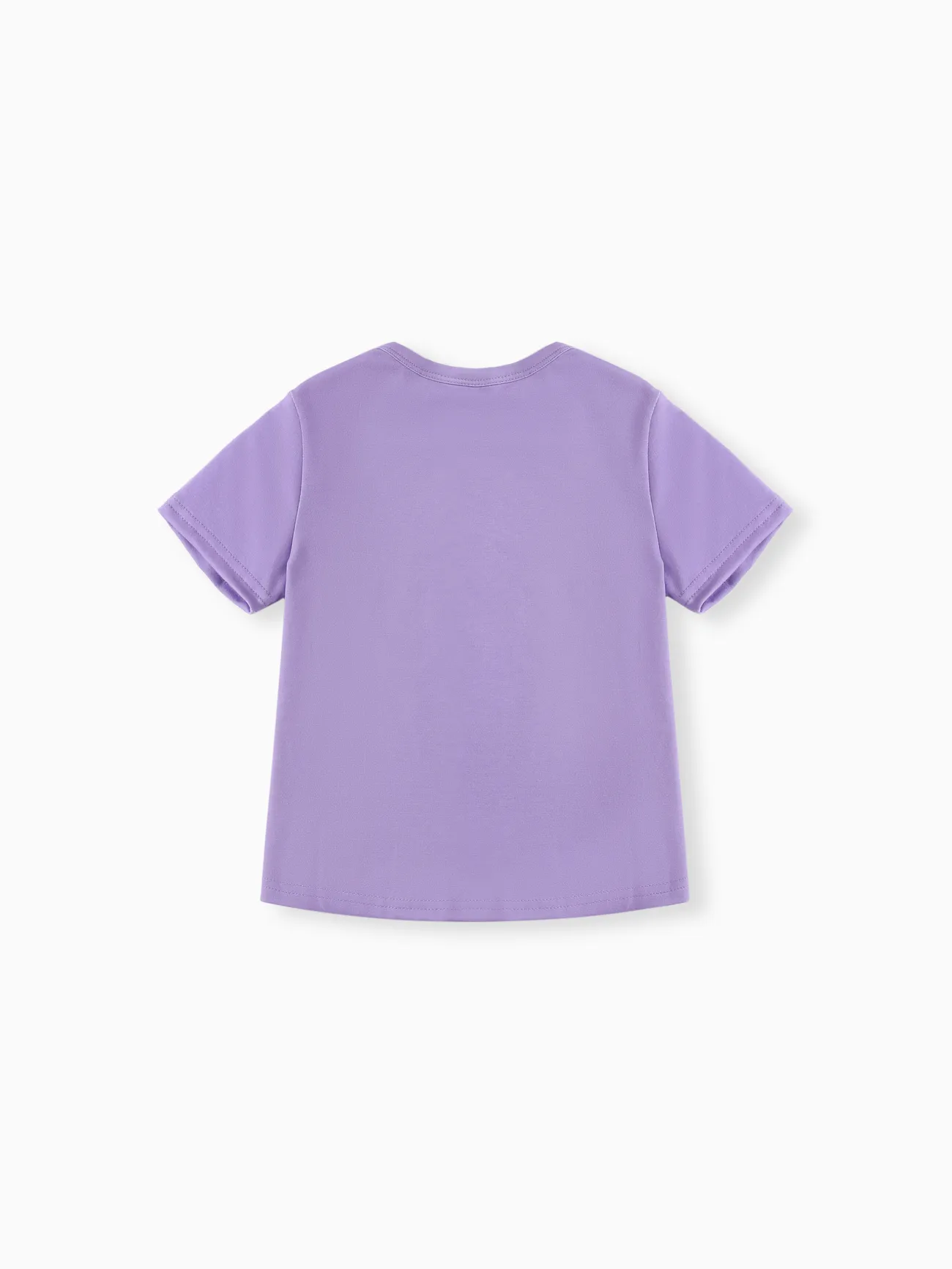 迪士尼冰雪奇緣 小童 女 童趣 短袖 T恤 紫色 big image 1