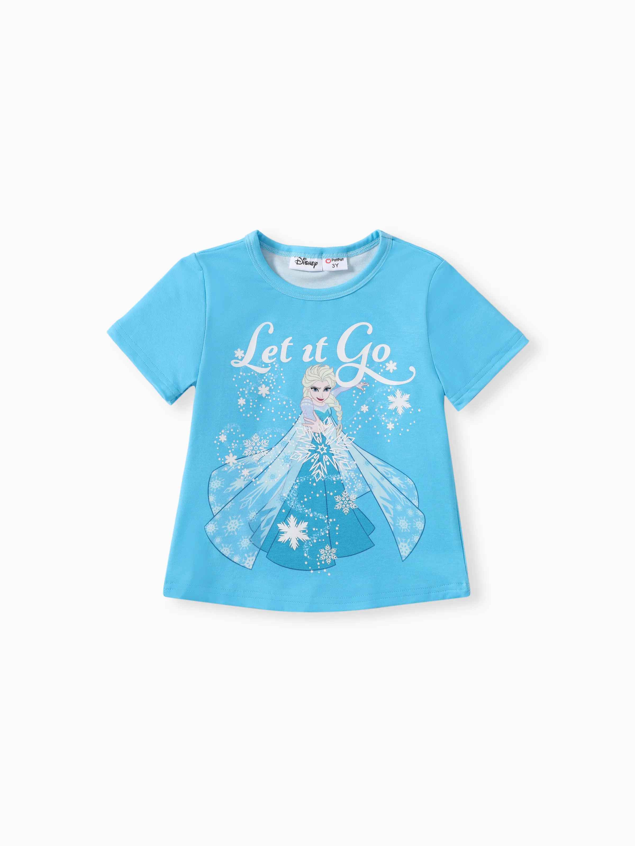 

Disney Frozen Toddler Girls Anna/Elsa 1pc Glow in the Dark Magical Snowflake Print T-shirt