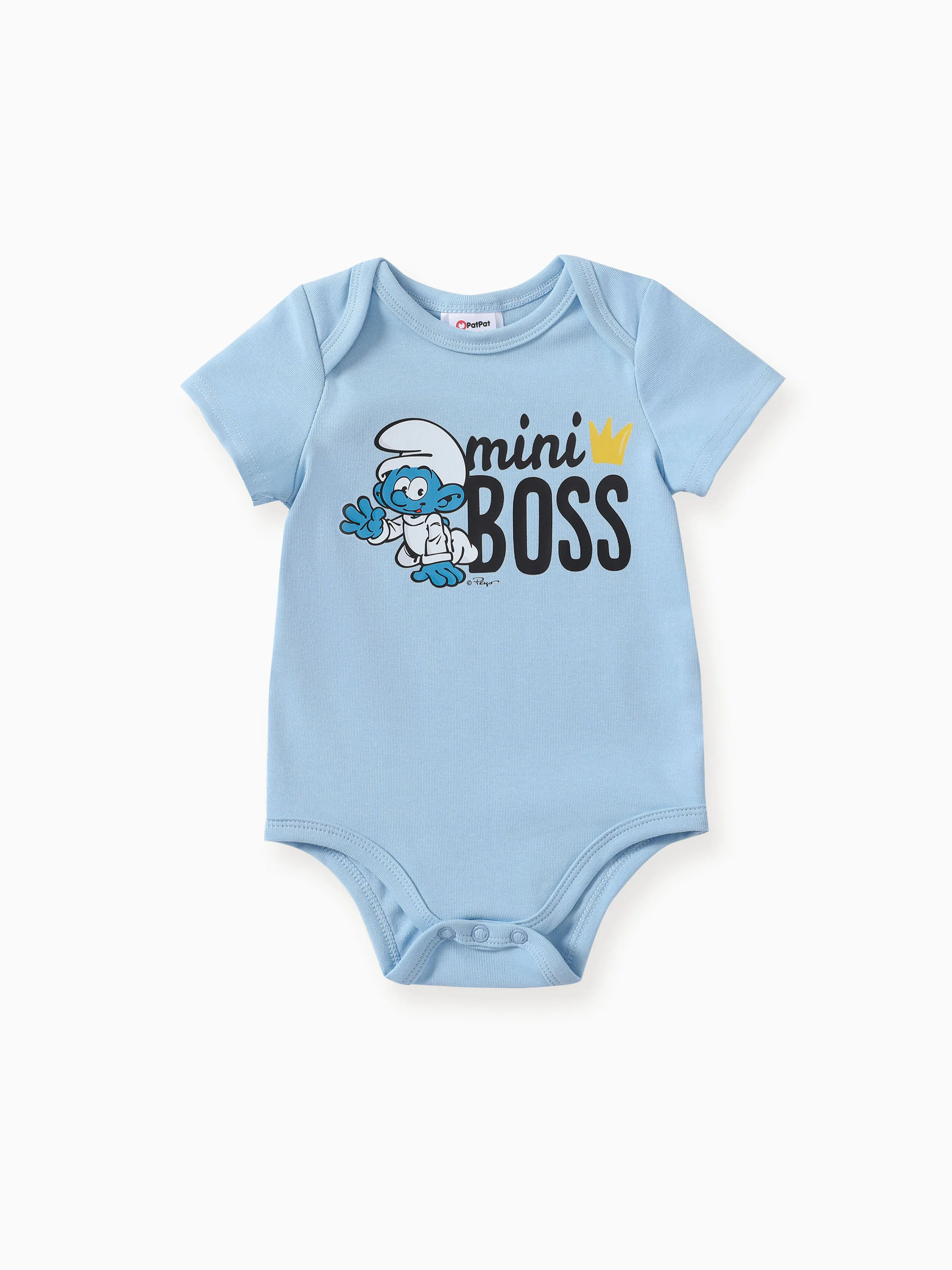 

The Smurfs Baby Boys 1pc Cotton Character Stripe Print Short-sleeve Romper