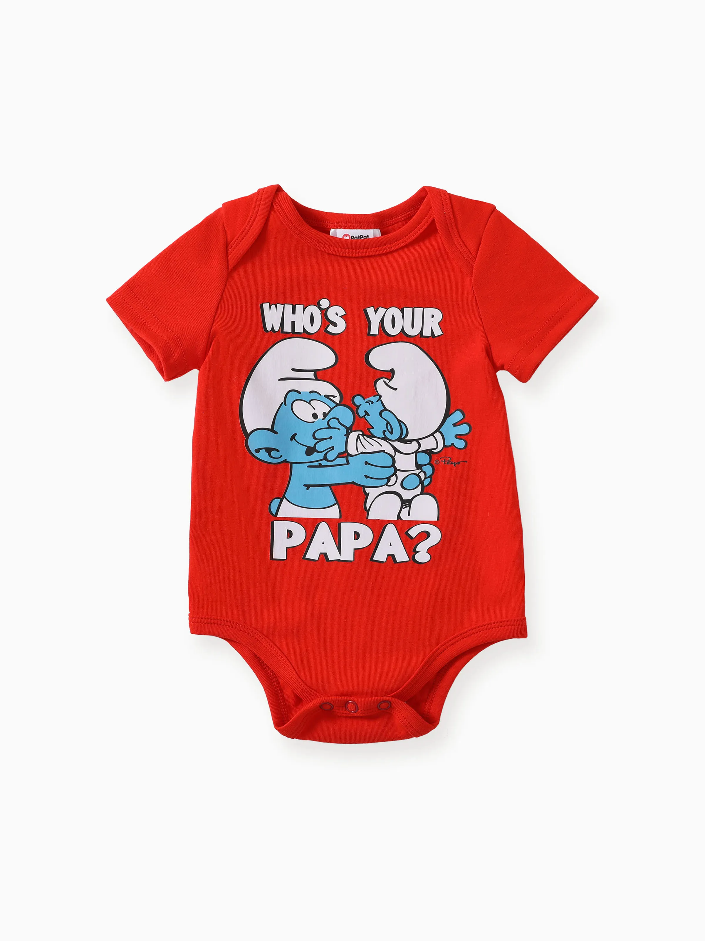 

The Smurfs Baby Boys 1pc Cotton Character Stripe Print Short-sleeve Romper