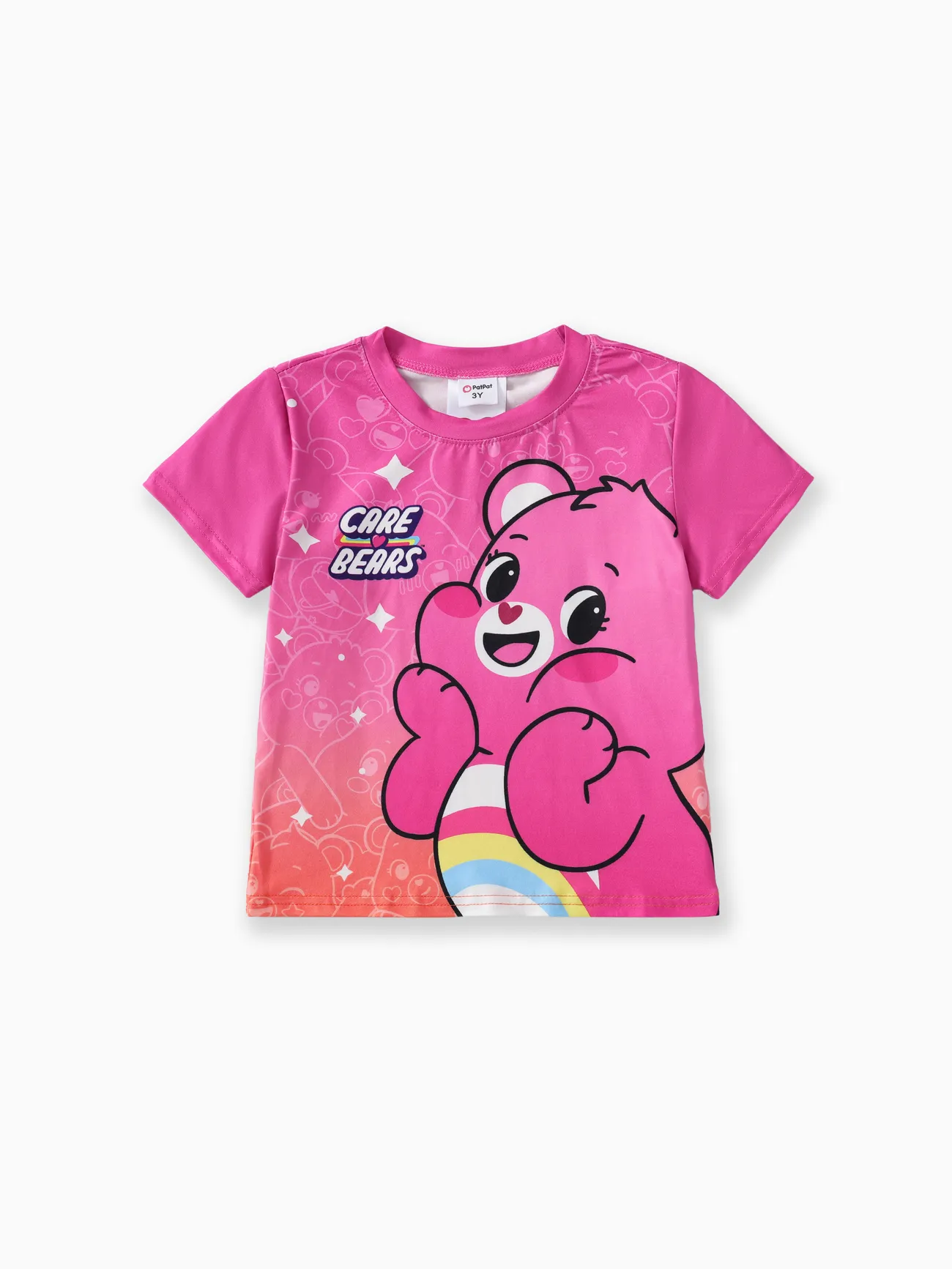 Care Bär Kleinkind/Kind Jungen/Mädchen 1 Stück Charakter Gradient Print T-Shirt