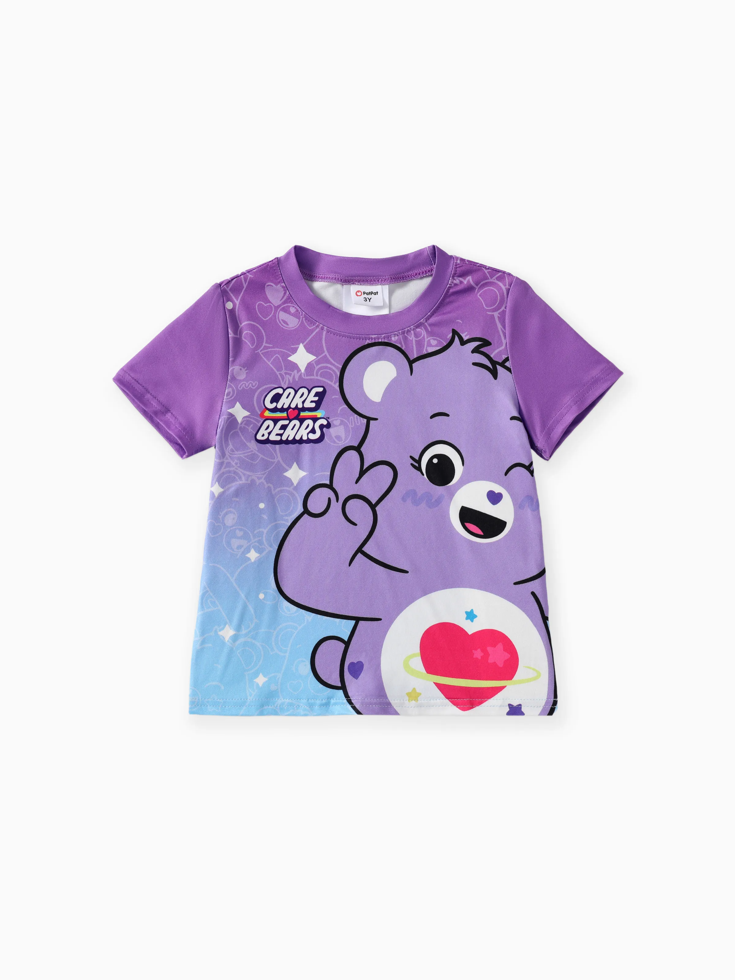 

Care Bear Toddler/Kid Boys/Girls 1pc Character Gradient Print T-shirt