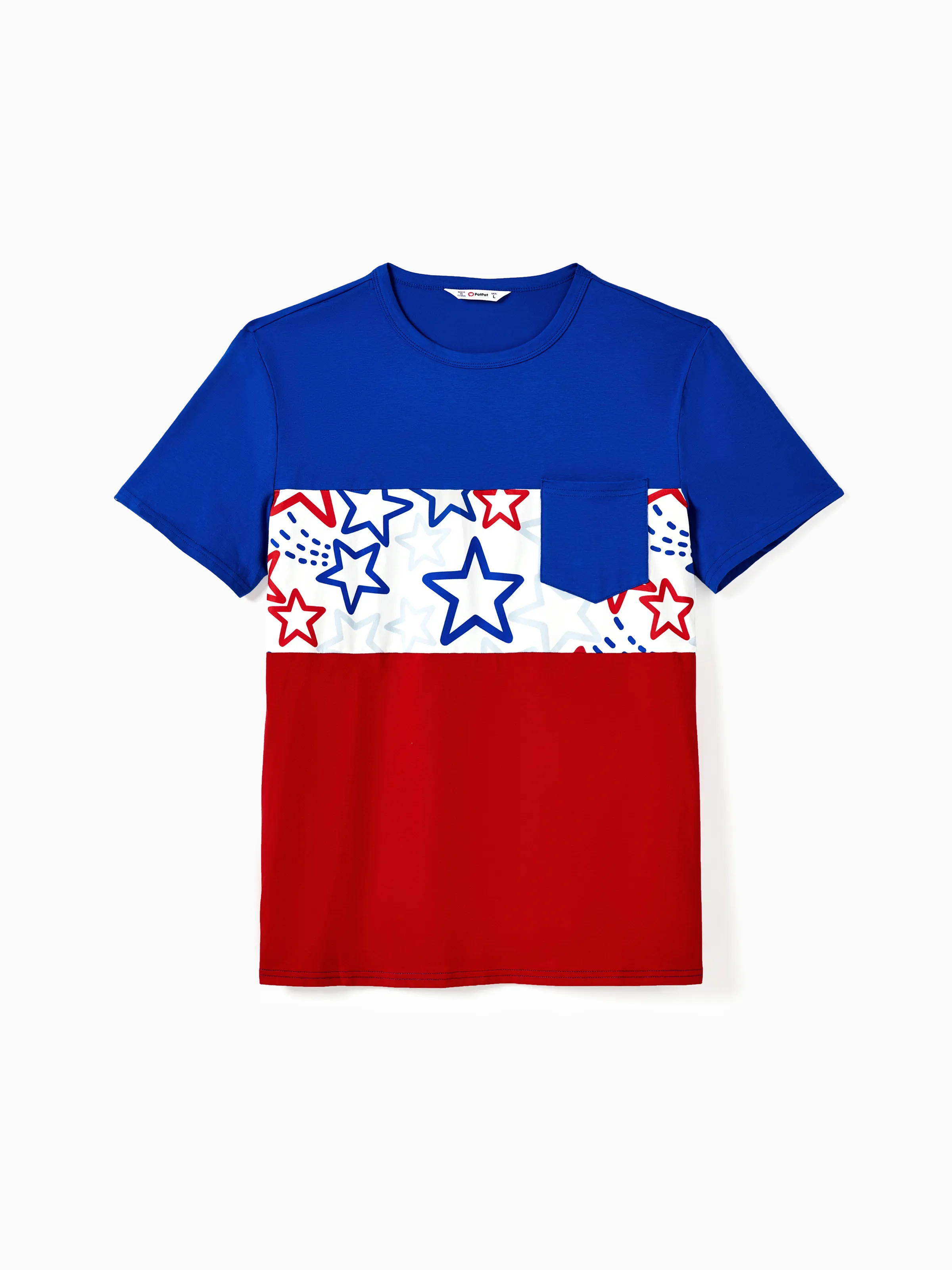 

Family Matching Color Block Tee and Star Pattern Drawstring Sides Body-con Strap Dress Sets