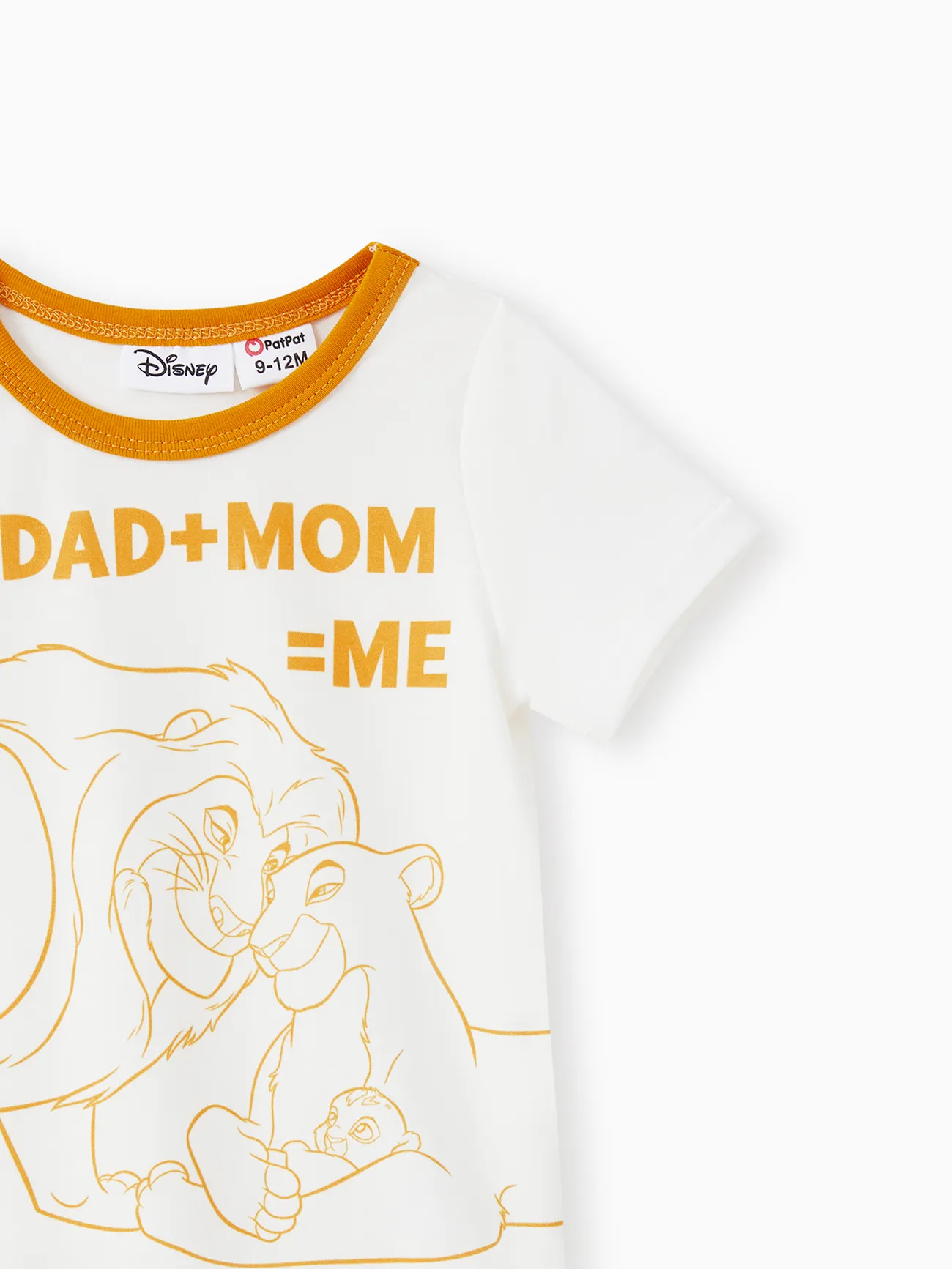 Bébé - Le Roi Lion de Disney Look Familial Fête des Mères Lion Manches courtes Tenues de famille assorties Hauts - Blanc - image 12