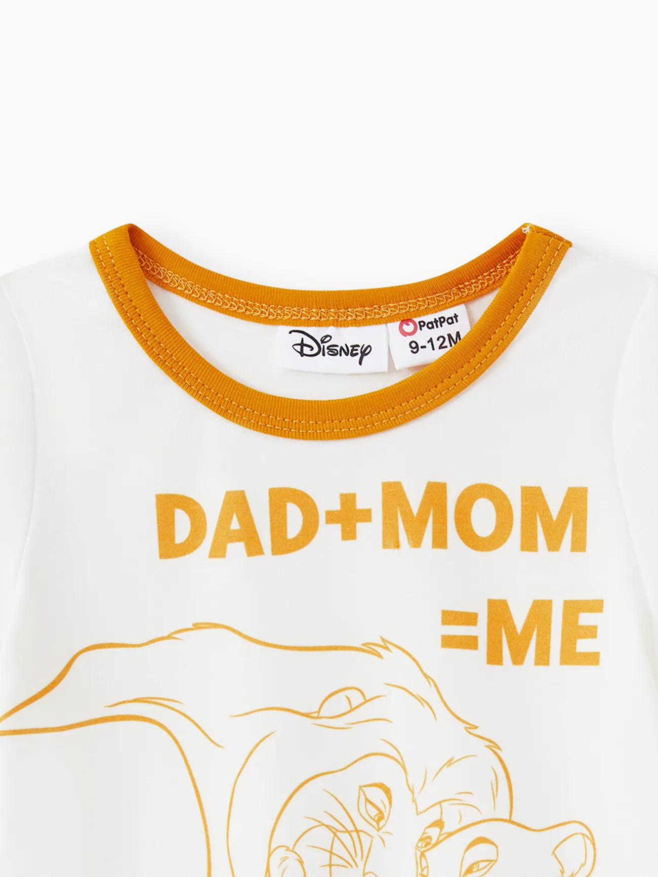 Bébé - Le Roi Lion de Disney Look Familial Fête des Mères Lion Manches courtes Tenues de famille assorties Hauts - Blanc - image 11