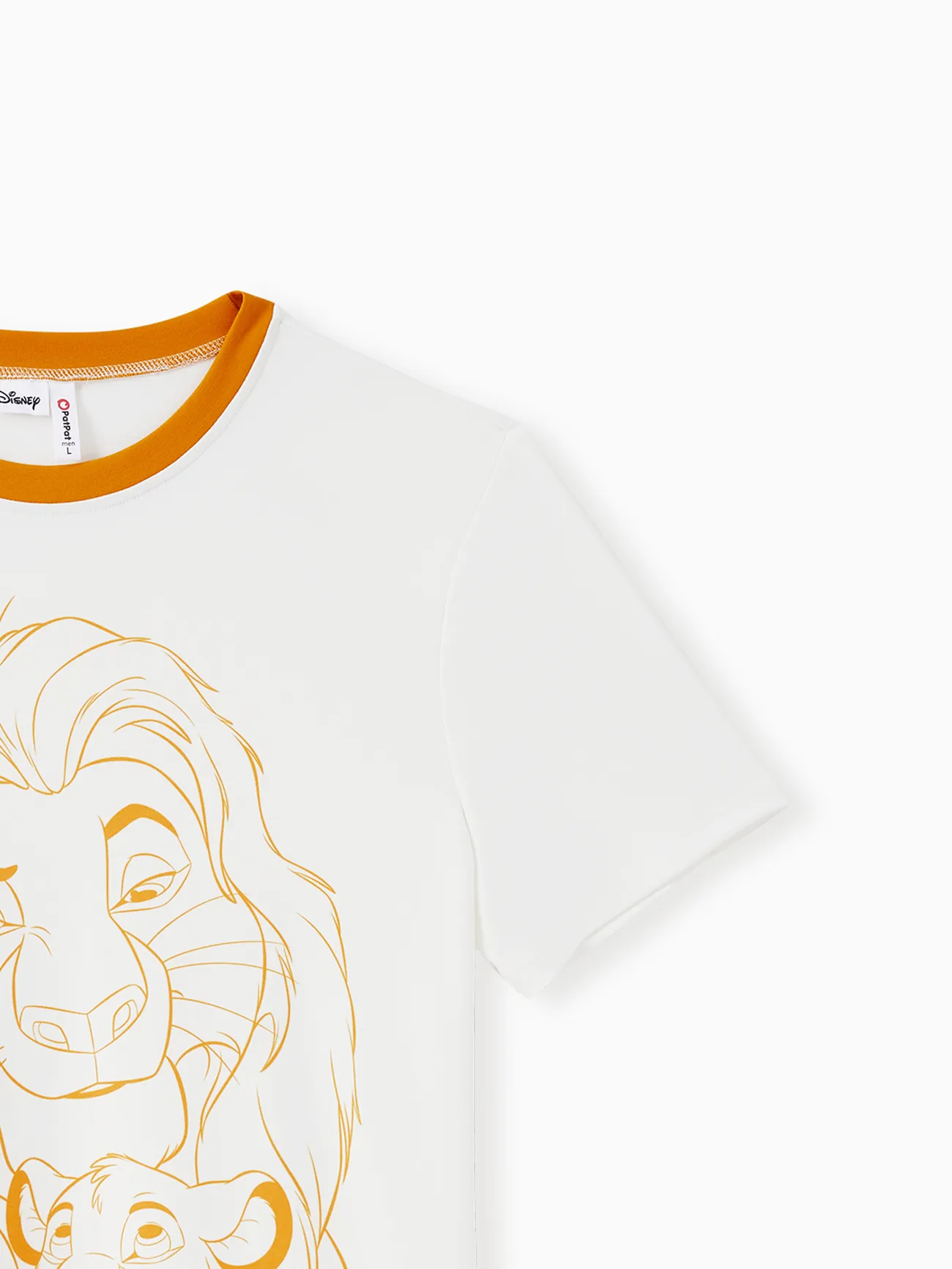 Hommes - Le Roi Lion de Disney Look Familial Fête des Mères Lion Manches courtes Tenues de famille assorties Hauts - Blanc - image 17