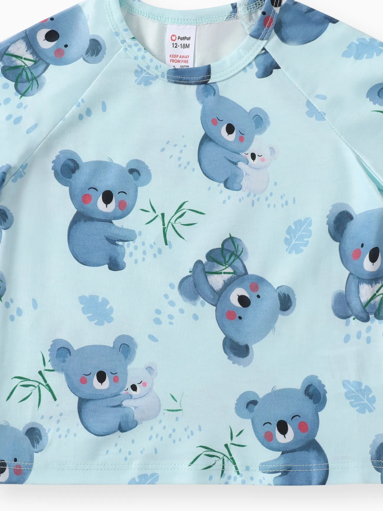 Bebê/criança menino 2pcs Koala padrão pijama Set Multicolorido big image 1