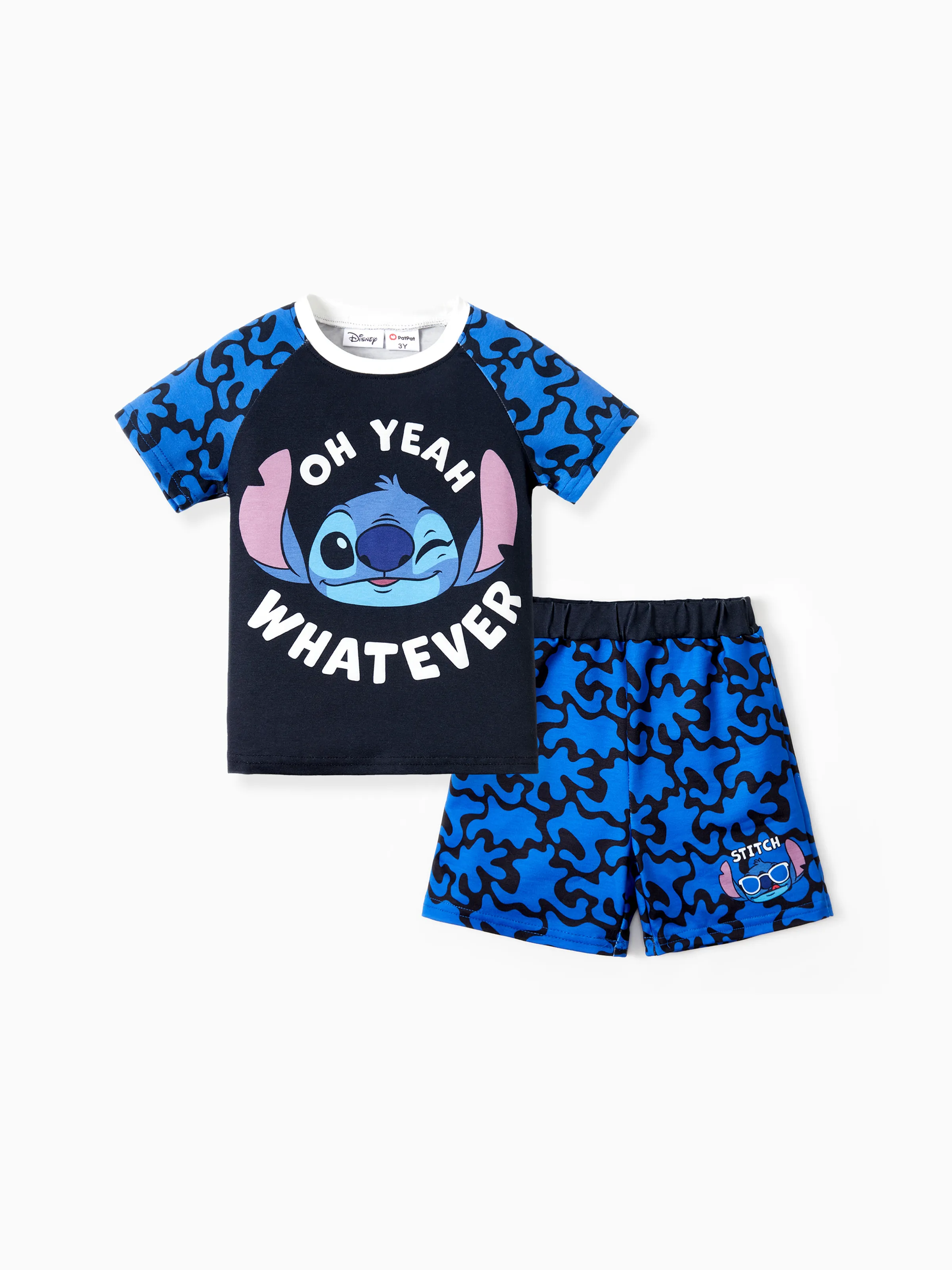 

Disney Stitch Toddler Boys 2pcs Naia™ Character Doodle Print Tee with Shorts Set