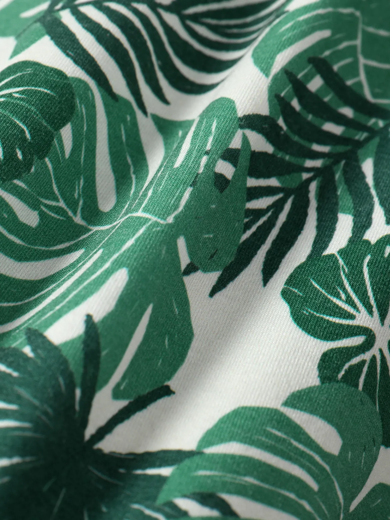 棕櫚葉口袋兒童套裝-1件，童趣風格，棉聚混紡，IP類別。 綠色 big image 1