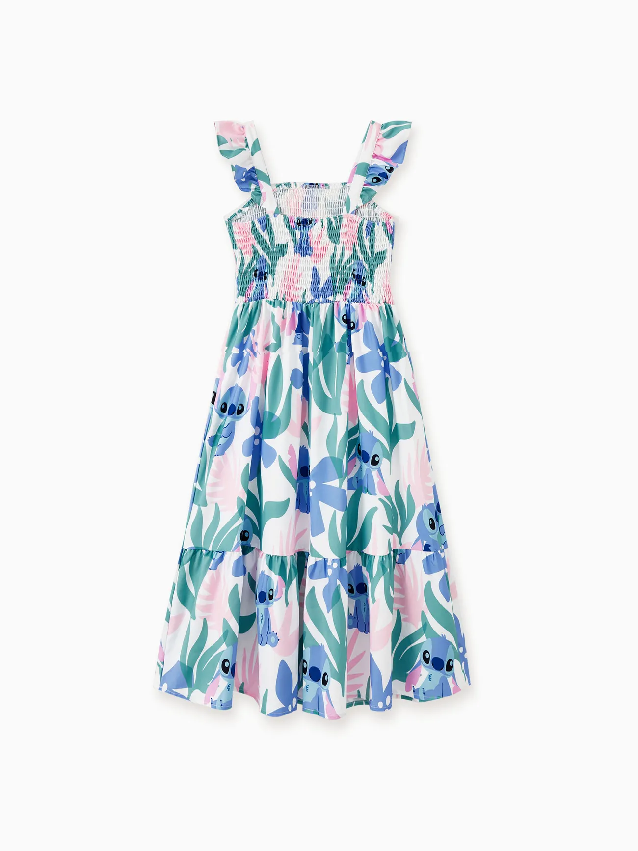 Women - Stitch Dresses & T-Shirts - Family Disney Outfits with Floral Plant Print - MultiColour - image 3