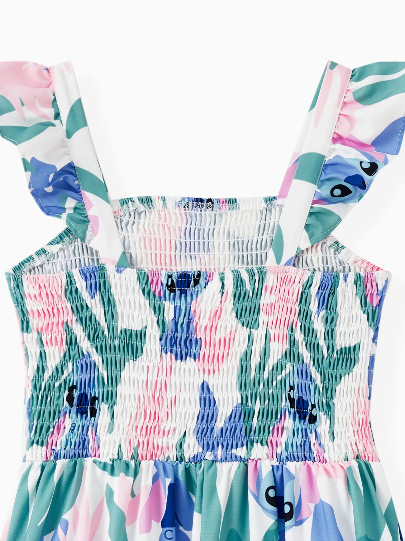 Women - Stitch Dresses & T-Shirts - Family Disney Outfits with Floral Plant Print - MultiColour - image 6