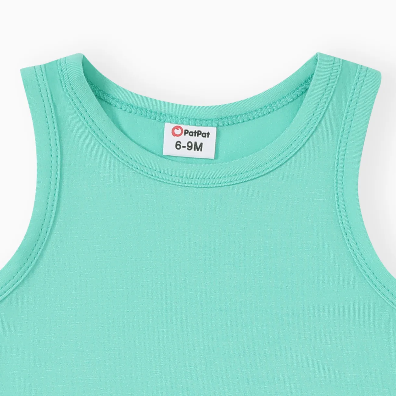 Baby Boy/Girl Solid Color Comfortable 95% Modal Fabric Bodysuits  Turquoise big image 1