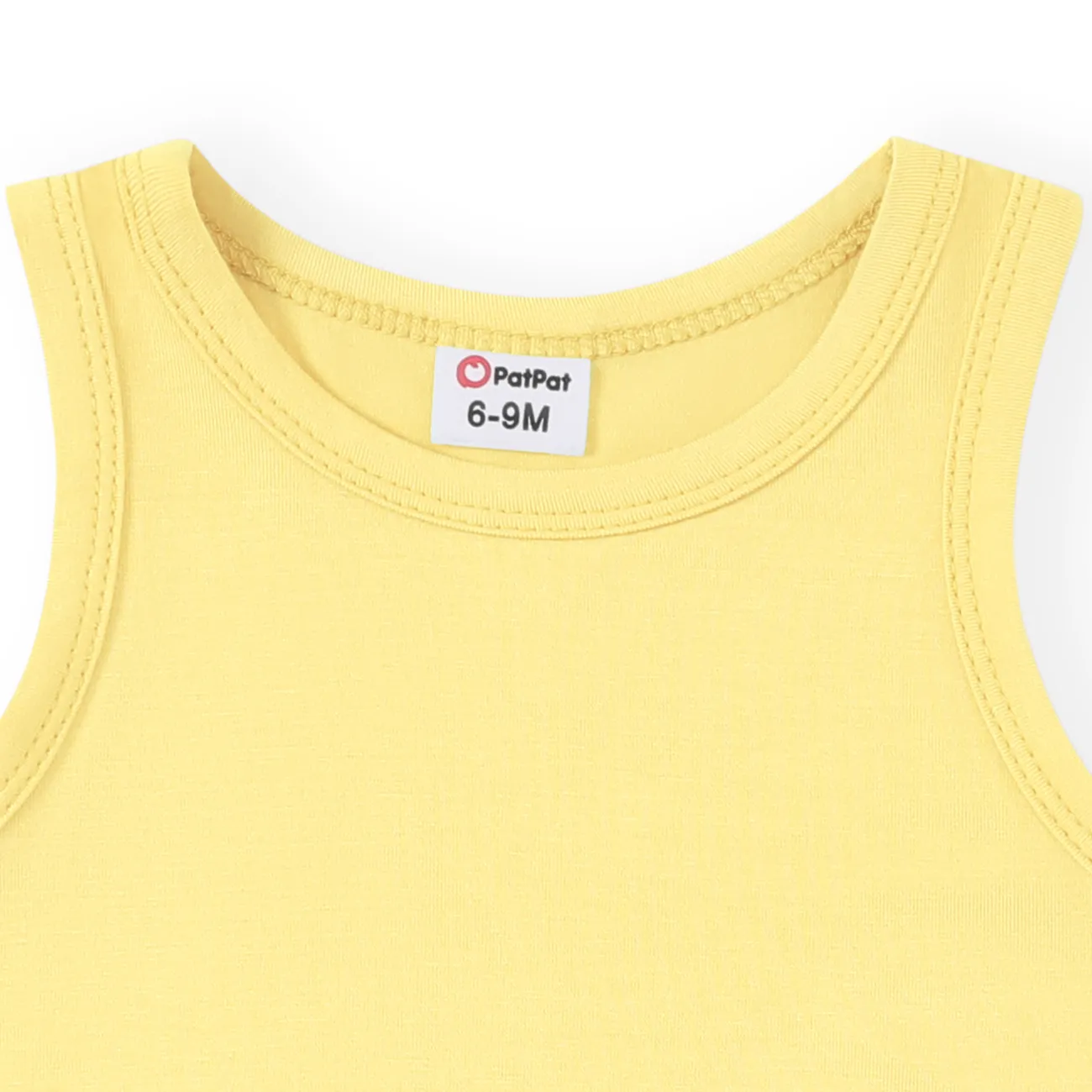  Baby Boy/Girl Solid Color Comfortable 95% Modal Fabric Bodysuits  Pale Yellow big image 1