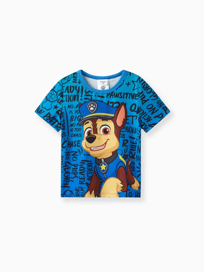 1件PAW巡邏幼兒女孩/男孩角色塗鴉印花T恤
