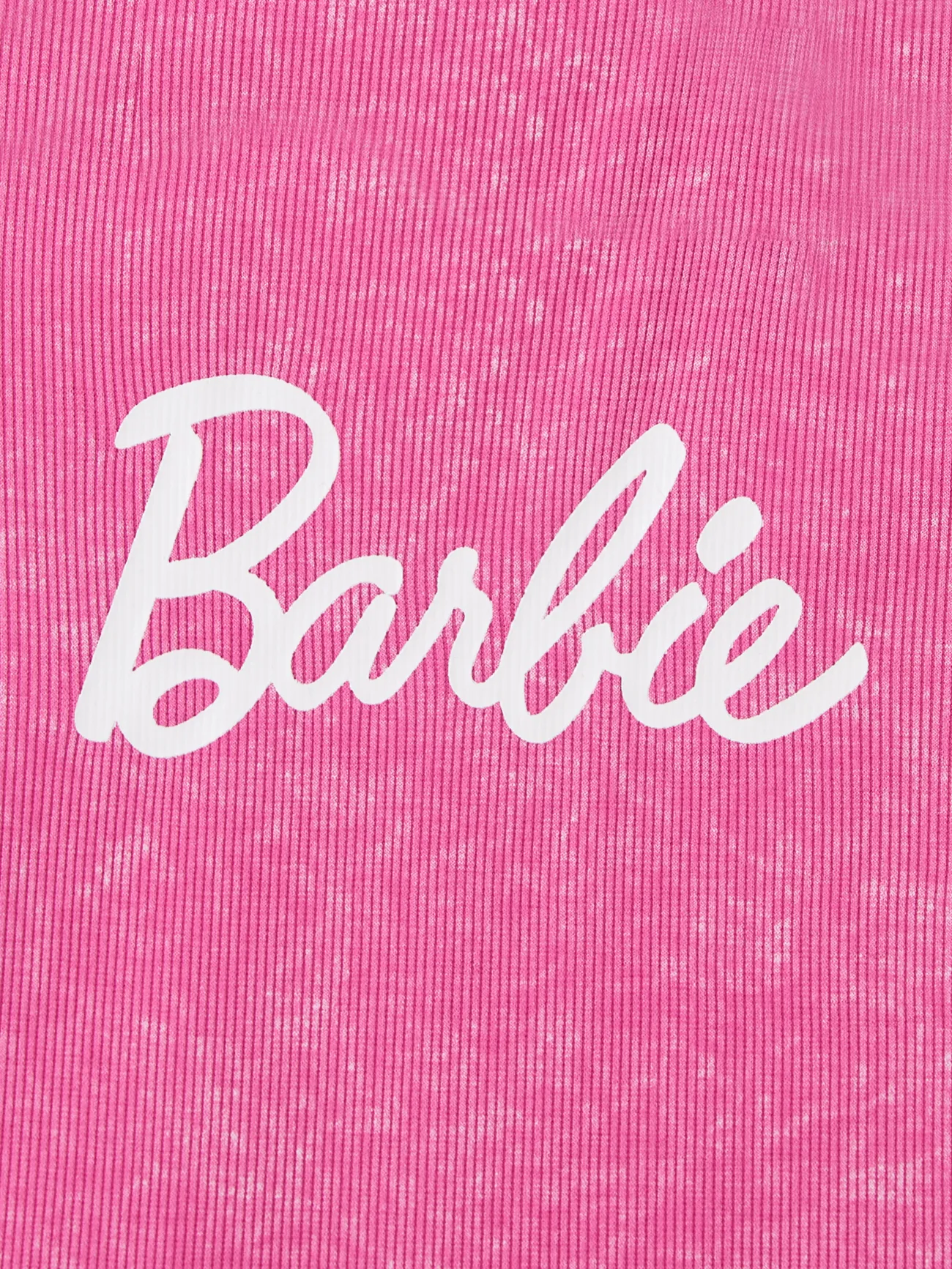 Barbie Manga corta Vestidos Mami y yo Roseo big image 1