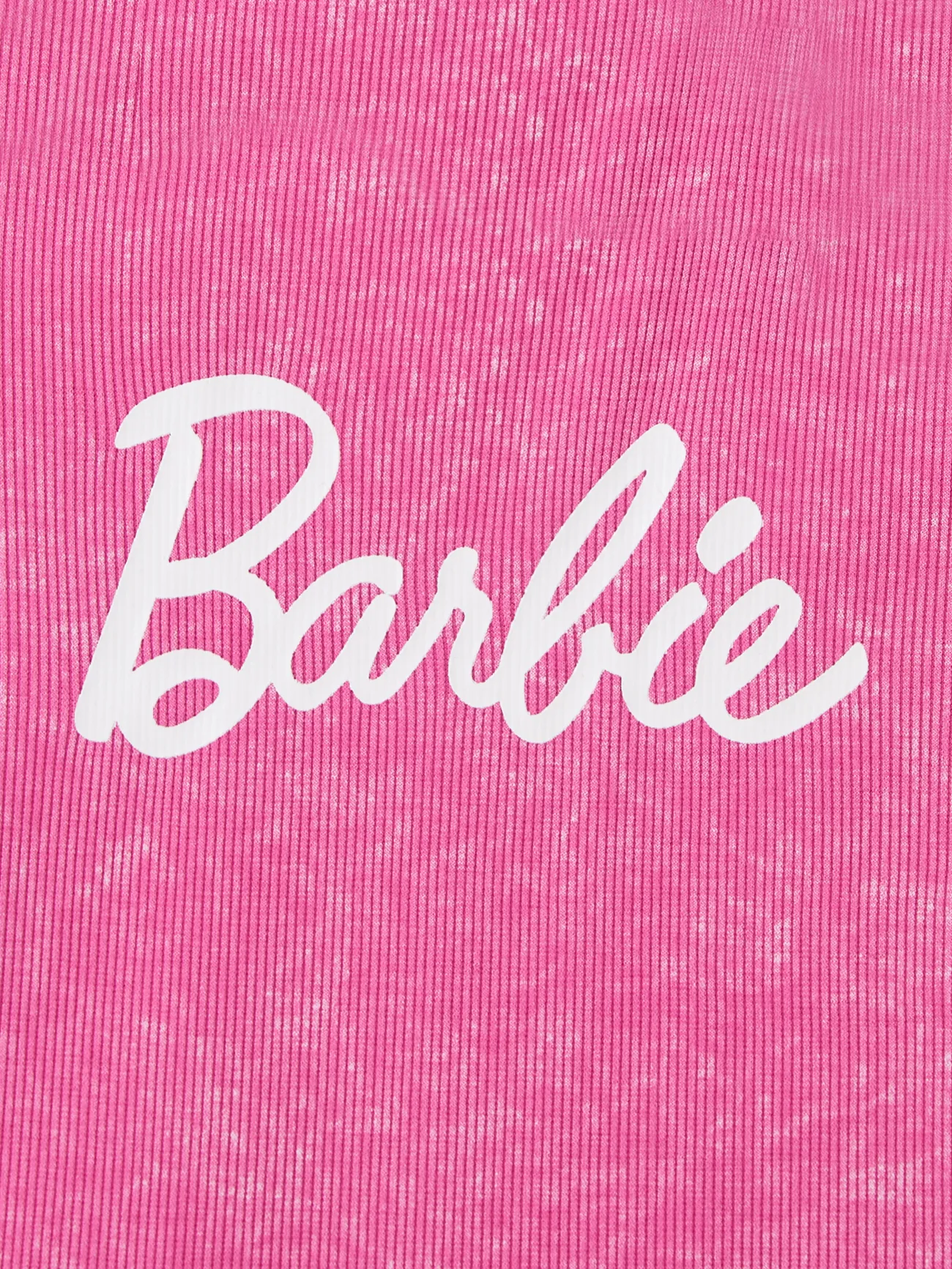 Barbie 短袖 連衣裙 媽咪寶寶裝 玫瑰 big image 1