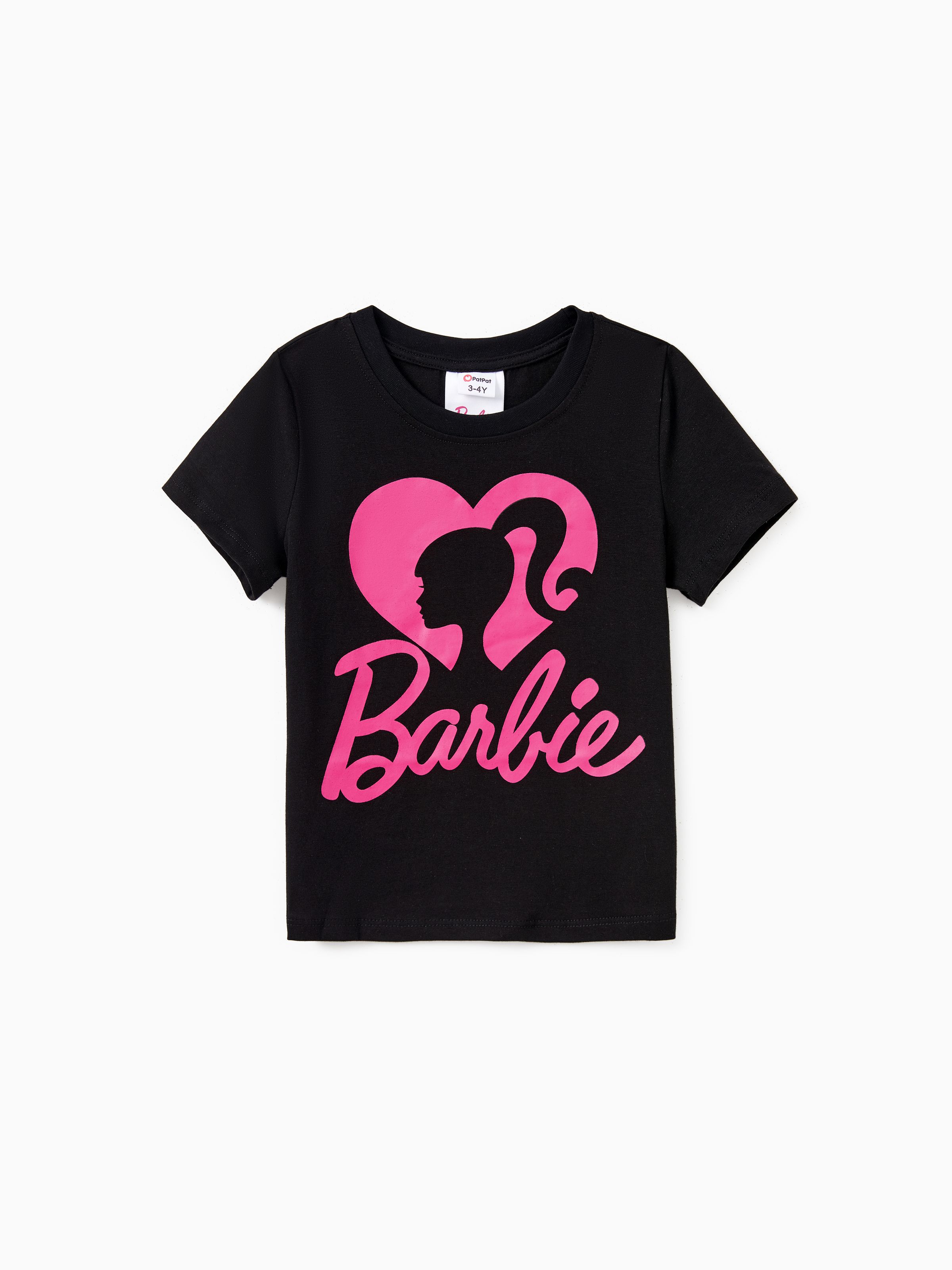 

Barbie Mommy and Me Cotton Short-sleeve Heart & Letter Print Short-sleeve T-shirts