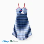Disney Mickey and Friends Family Matching Independence Day Naia™ Mickey Minnie Striped Print Sleeveless Dress/Tee/Tank Top darkbluewhite
