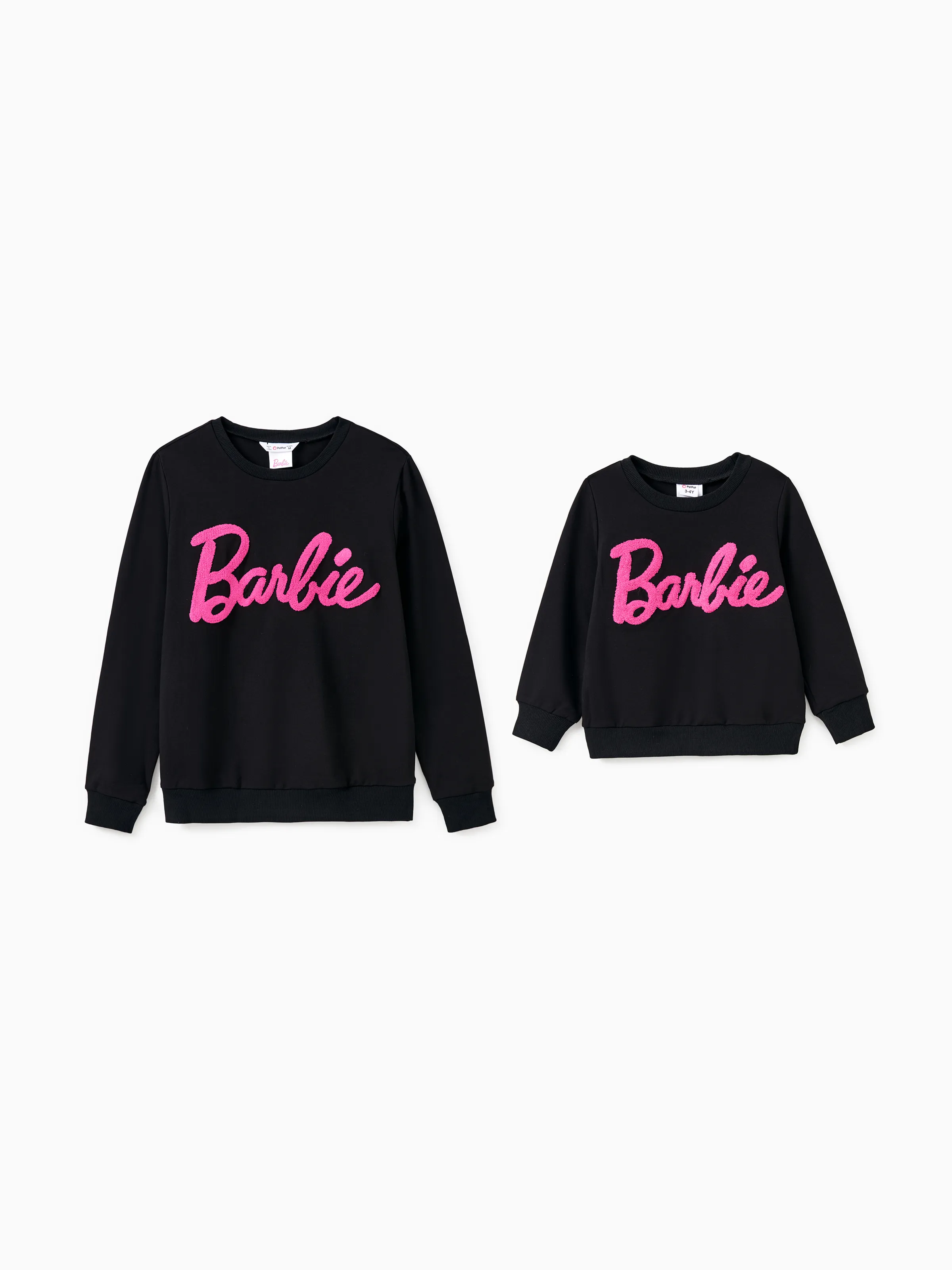 

Barbie Sweatshirt Mommy and Me Letter Embroidered Long-sleeve Cotton