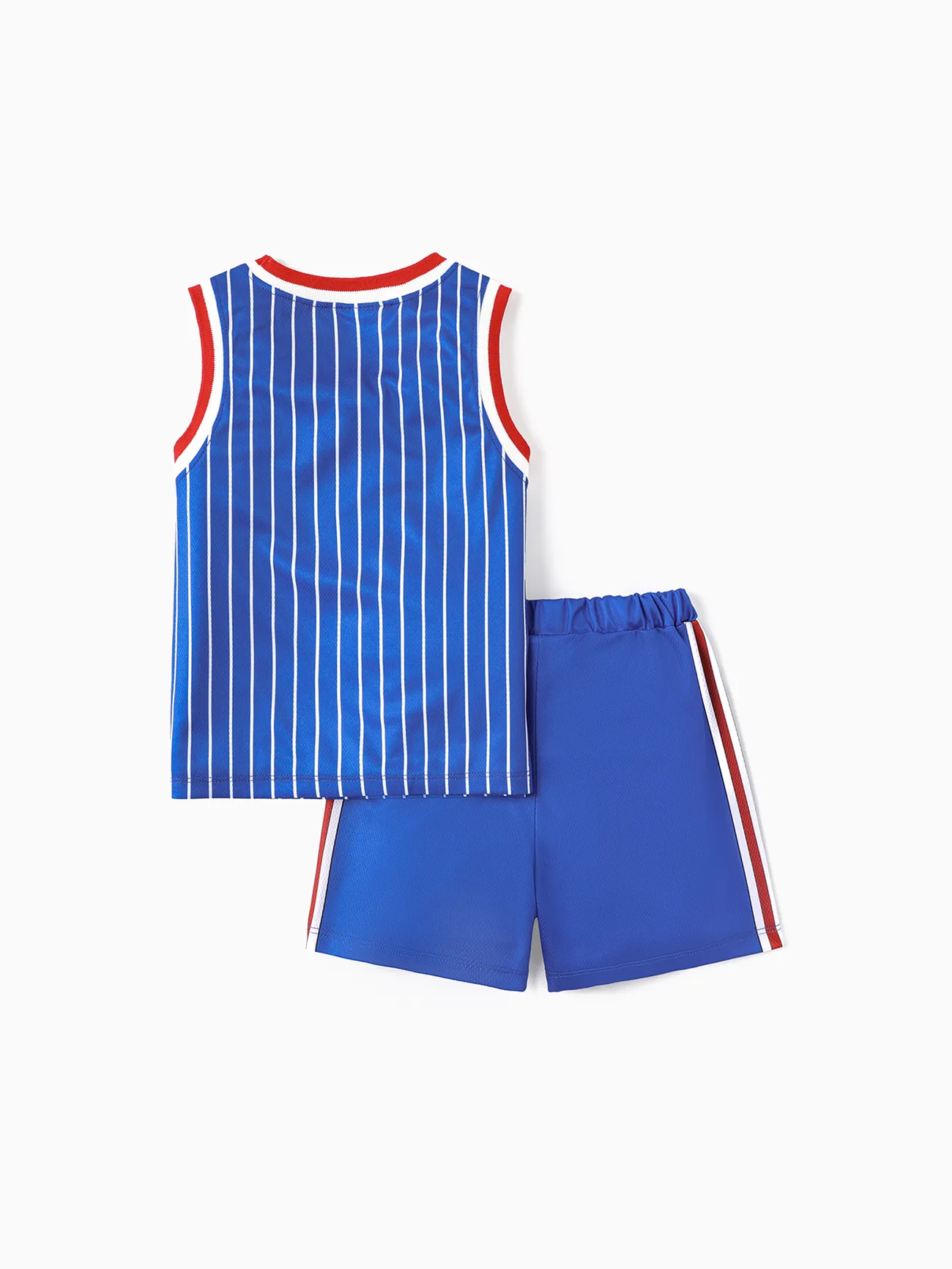 Looney Tunes Toddler/Kid Boy 2pcs Basketball & Character Print Tank Top and Shorts Set Blue big image 1