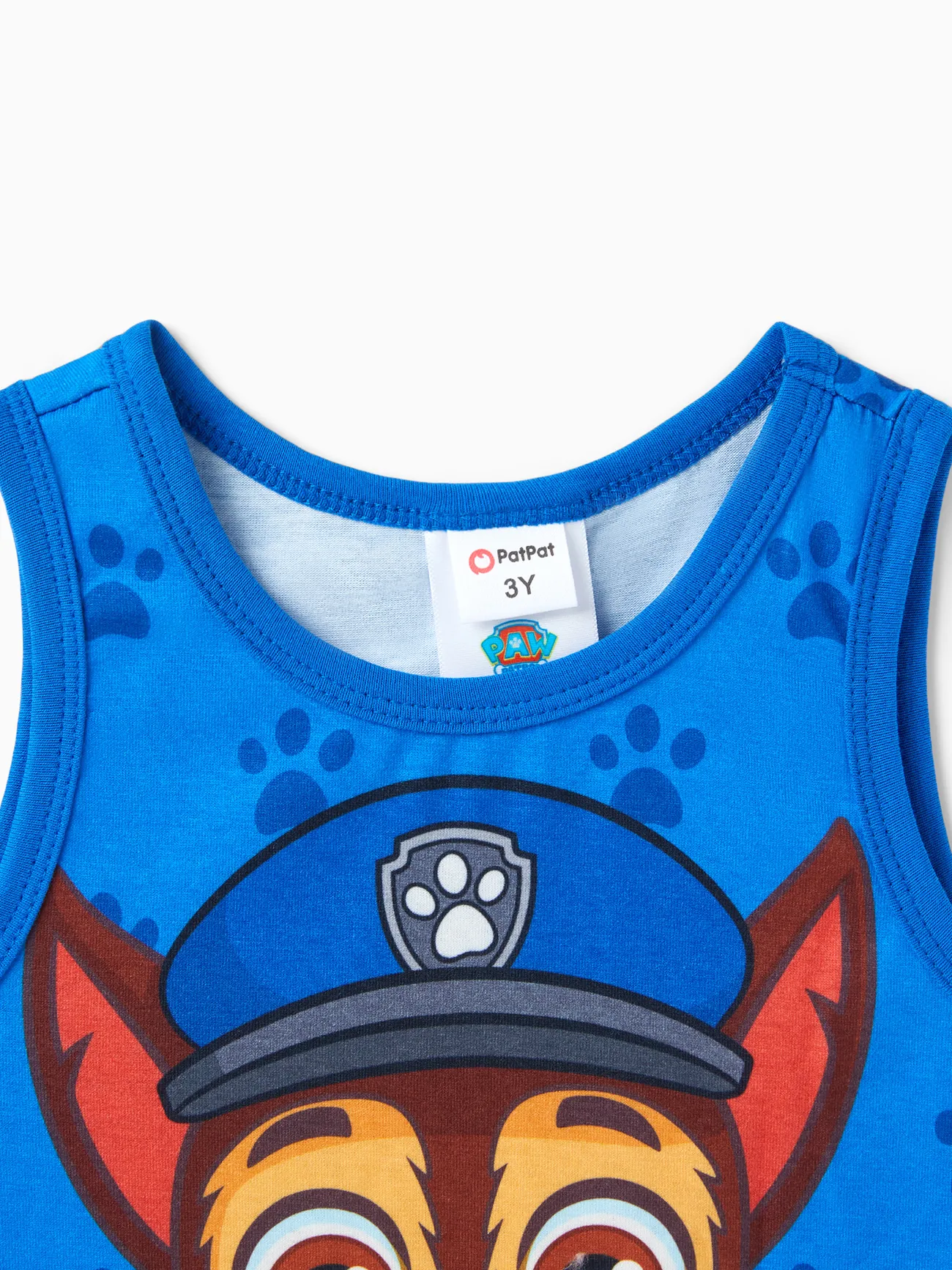PAW Patrulha Criança Menino Personagem Print Naia™ Tank Top Azul big image 1