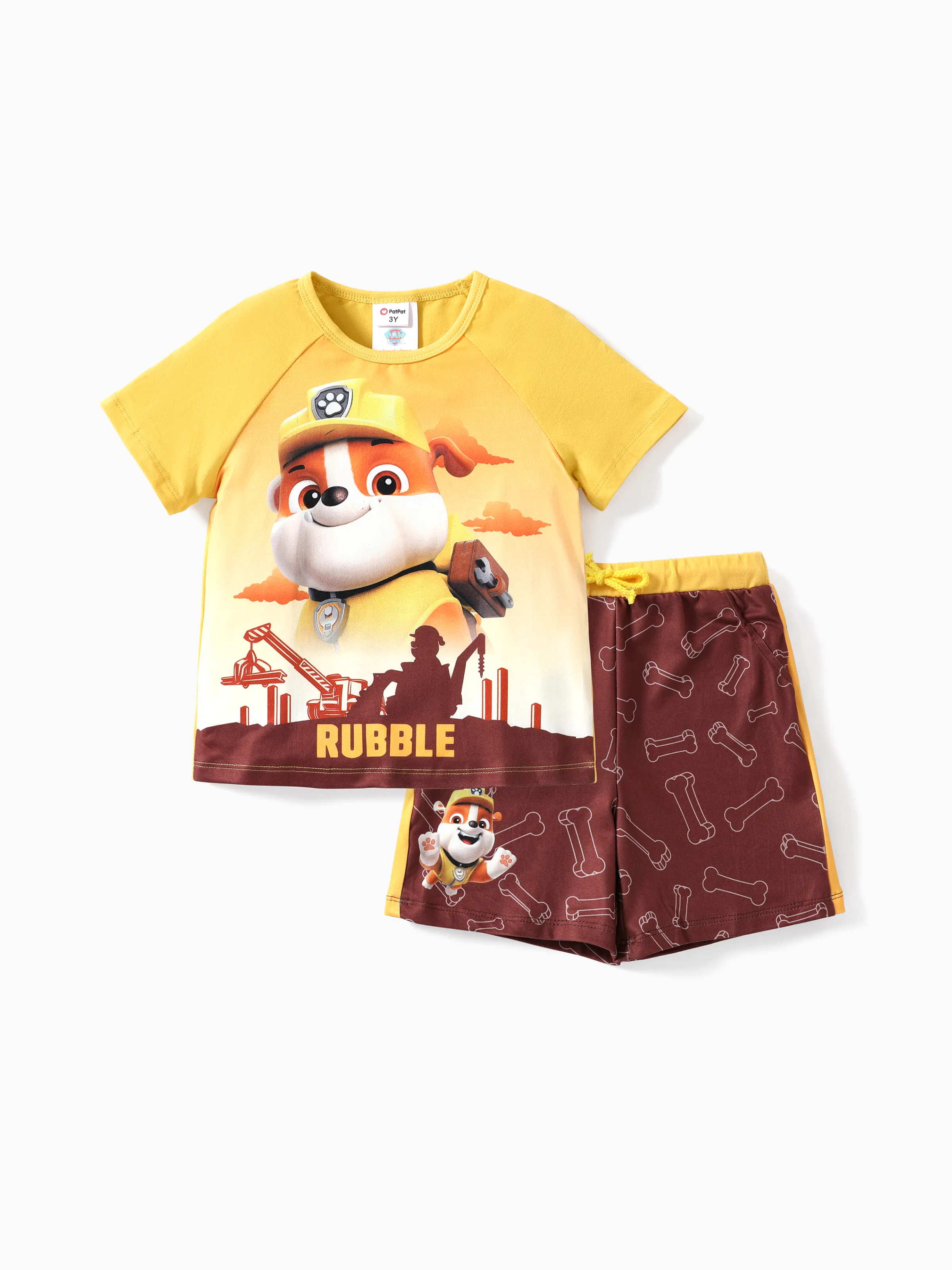 

Paw Patrol Toddler Boys/Girls 2pcs Character Print Cotton T-shirt with Shorts Sporty Set