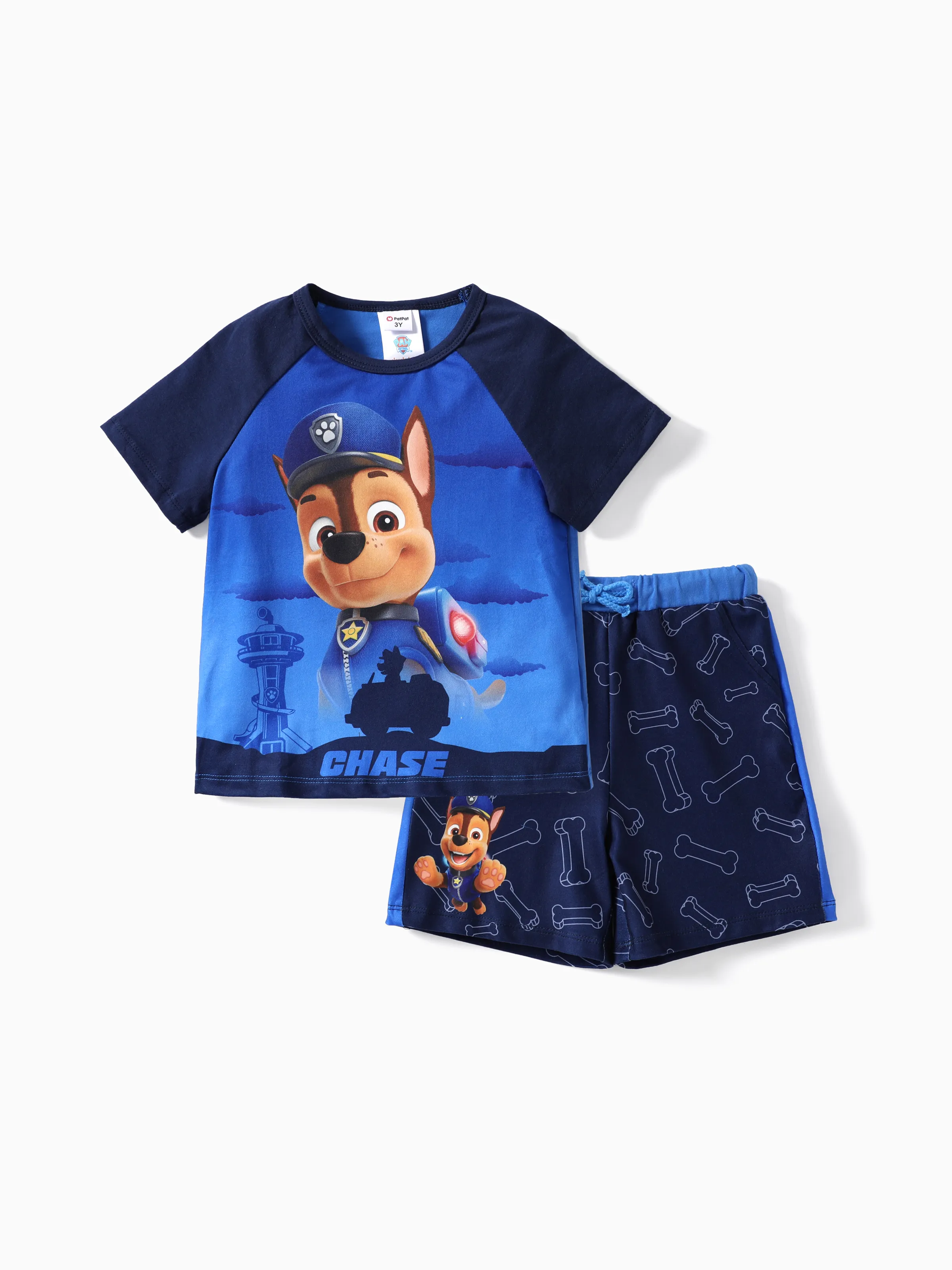 

Paw Patrol Toddler Boys/Girls 2pcs Character Print Cotton T-shirt with Shorts Sporty Set