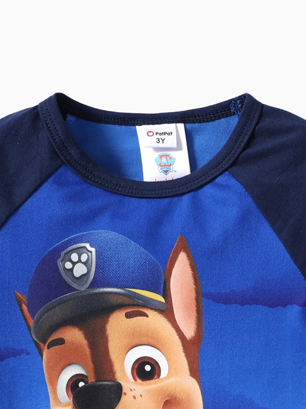 Patrulla de cachorros 2 unidades Niño pequeño Unisex Costura de tela Infantil Perro conjuntos de camiseta Azul big image 1