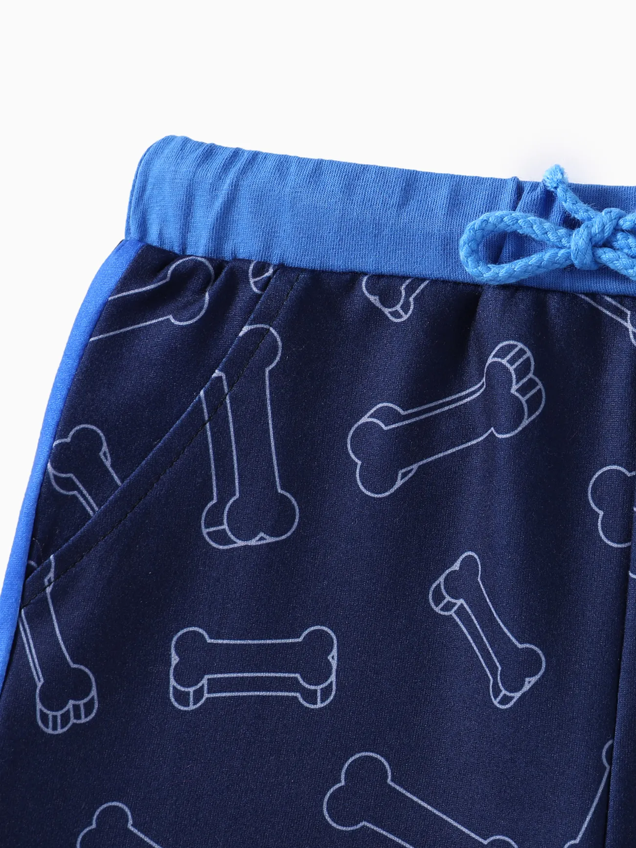 Patrulha Canina 2 unidades Criança Unissexo Costuras de tecido Infantil Cão conjuntos de camisetas Azul big image 1