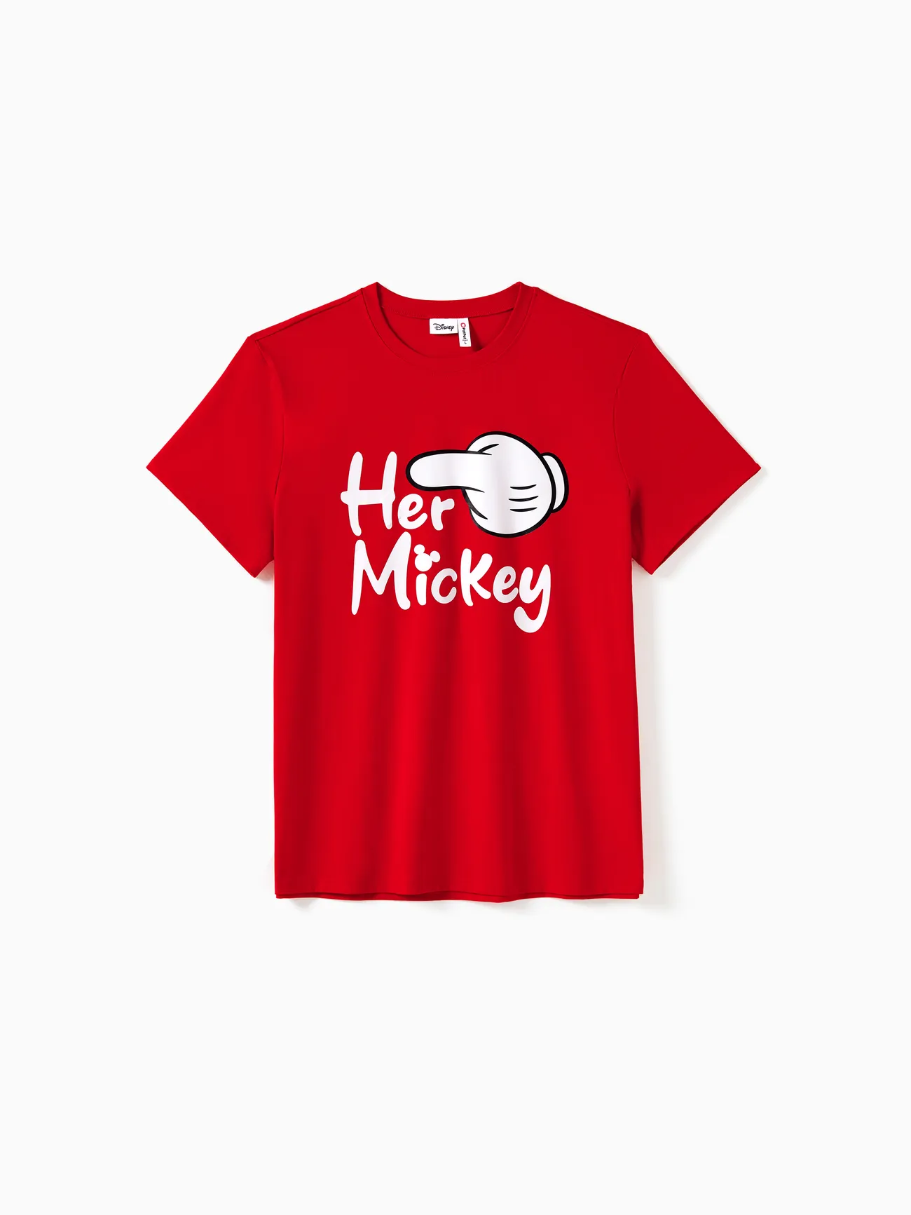 Disney Mickey and Friends Family Matching Funny Gesture Cotton T-shirt/Dress/Romper for Gift