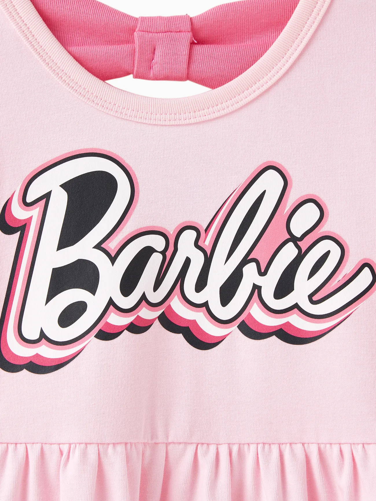 Barbie IP Chica Con nudos Dulce Vestidos Rosa claro big image 1