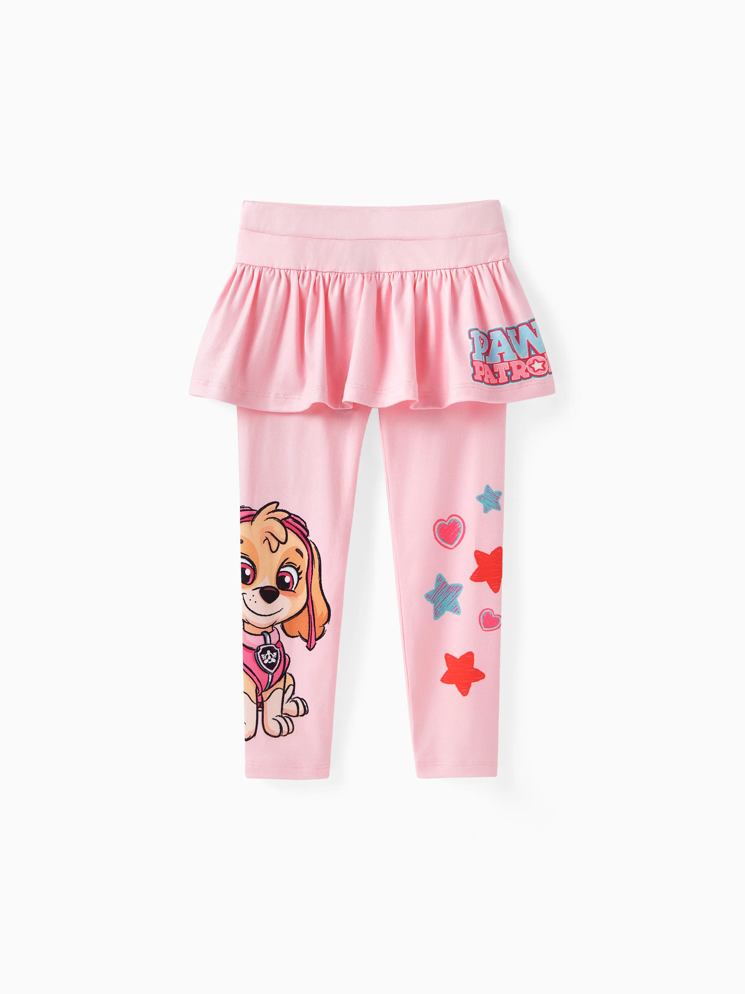 falda con estampado de personaje de niña pequeña de patrulla canina legging