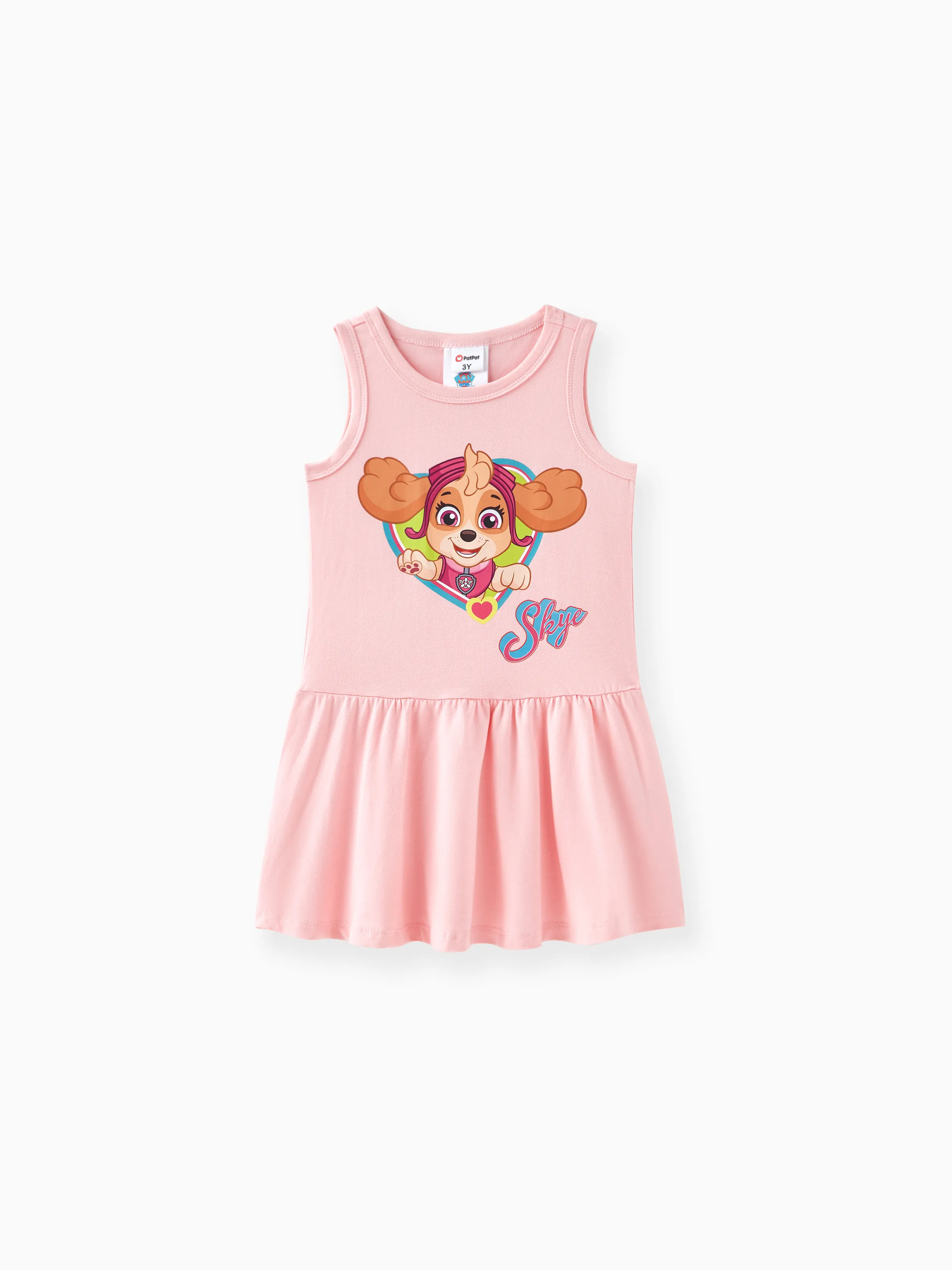 

PAW Patrol Toddler Girl Heart Print Naia/Cotton Sleeveless Dress