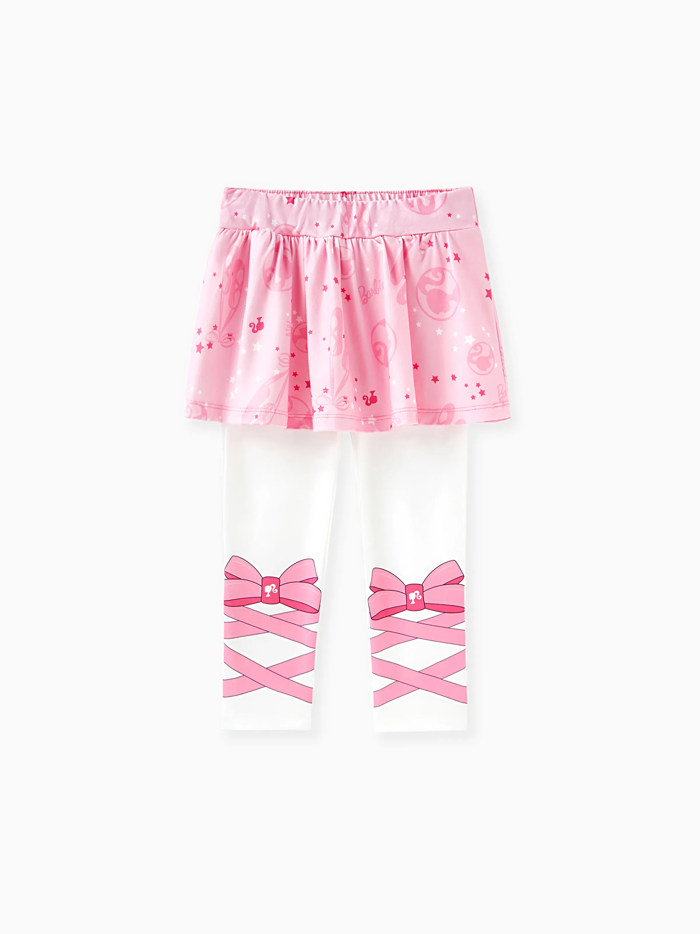 Barbie Toddler Girl Ruffle Overlay 2 en 1 Leggings