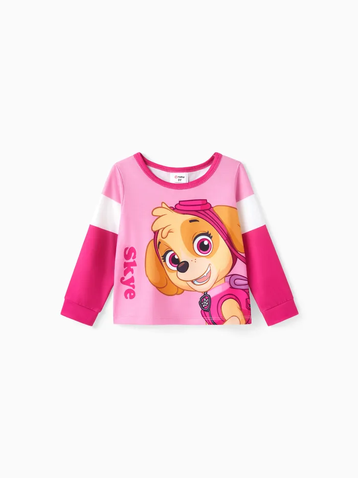 PAW Patrol Toddler Girl/Boy Skye Chase Rubble Marshall Colorblock Long-sleeve Tee