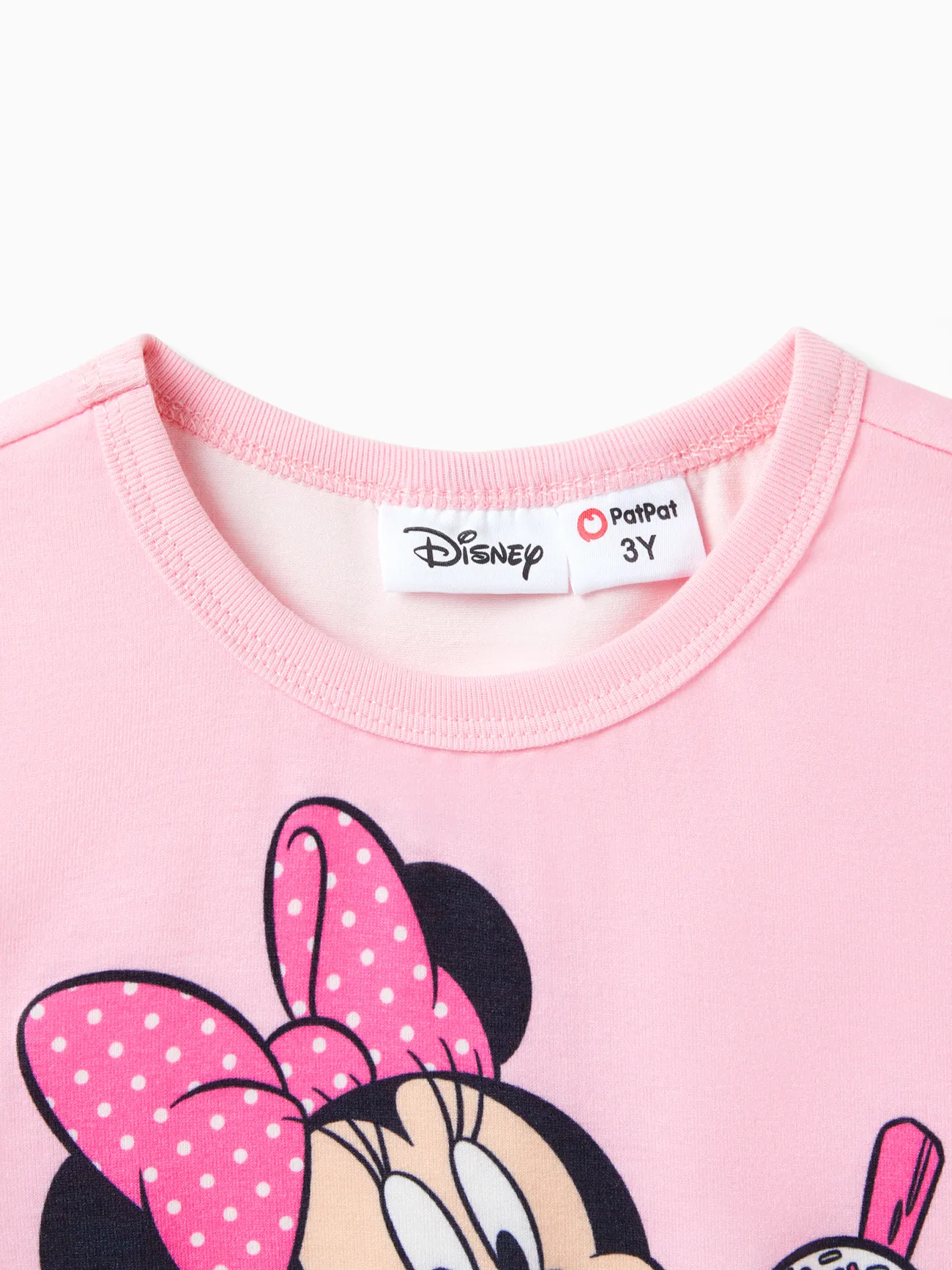 Disney Mickey and Friends Mädchen Flatterärmel Süß T-Shirts rosa big image 1