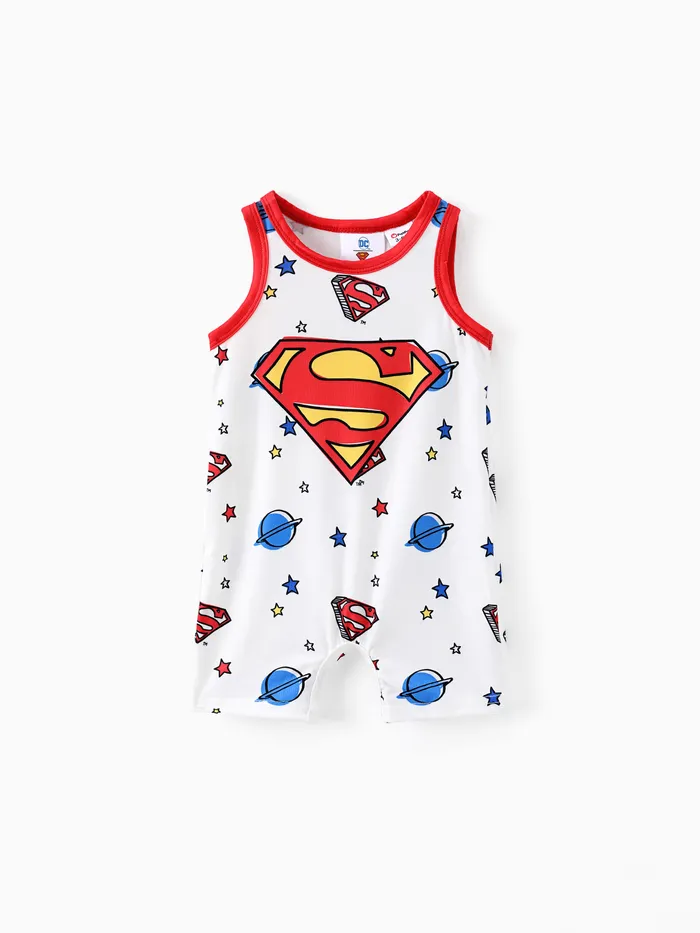 Justice League Baby Boy Tank-Strampler mit Allover-Print