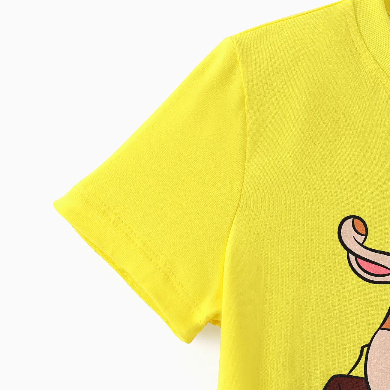 Patrulla de cachorros Niño pequeño Unisex Infantil Perro Manga corta Camiseta Amarillo big image 1