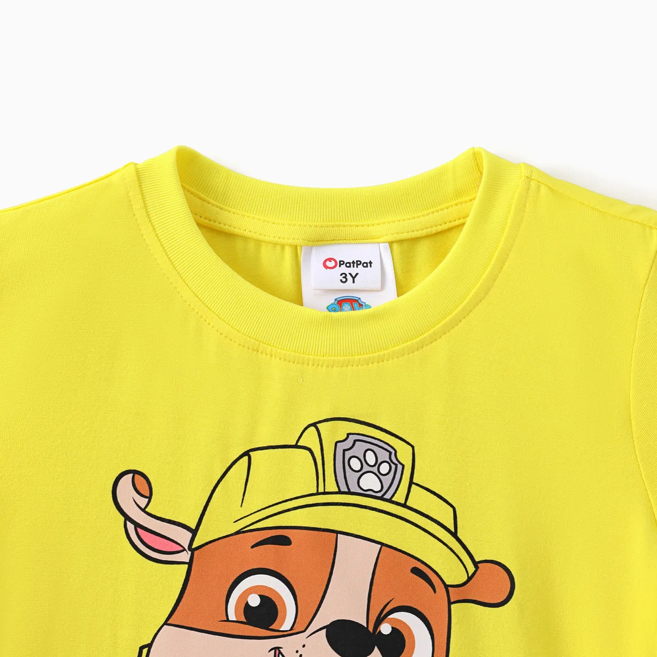 PAW Patrol Toddler Girl/Boy Character Print Short-sleeve Cotton Tee Yellow big image 1