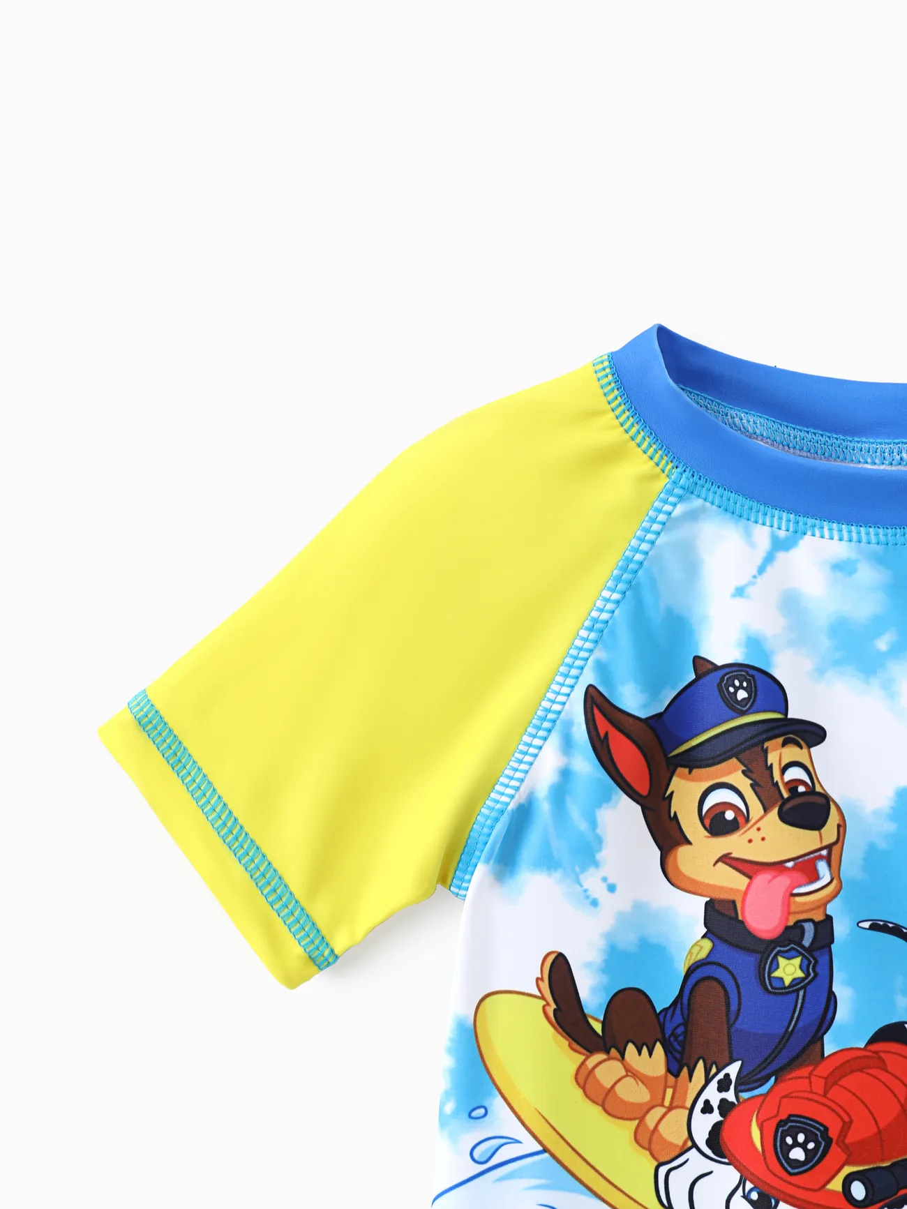 PAW Patrol Toddler Boy 2pcs Colorblock Tops and Trunks Swimsuit Navy big image 1