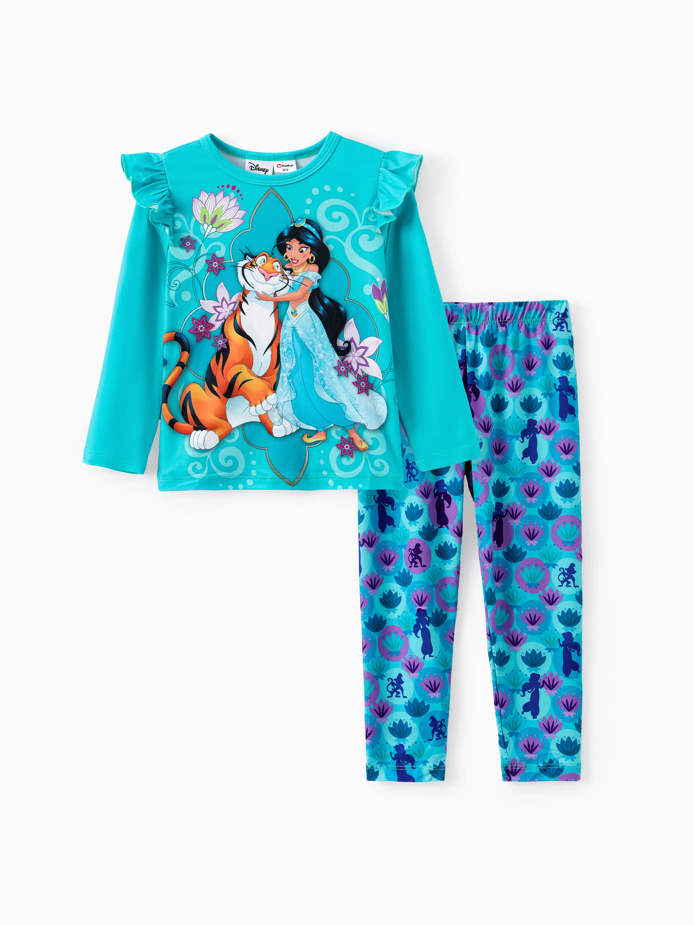 

Disney Princess Baby Girl 2pcs Character Print Long-sleeve Top and Leggings Set