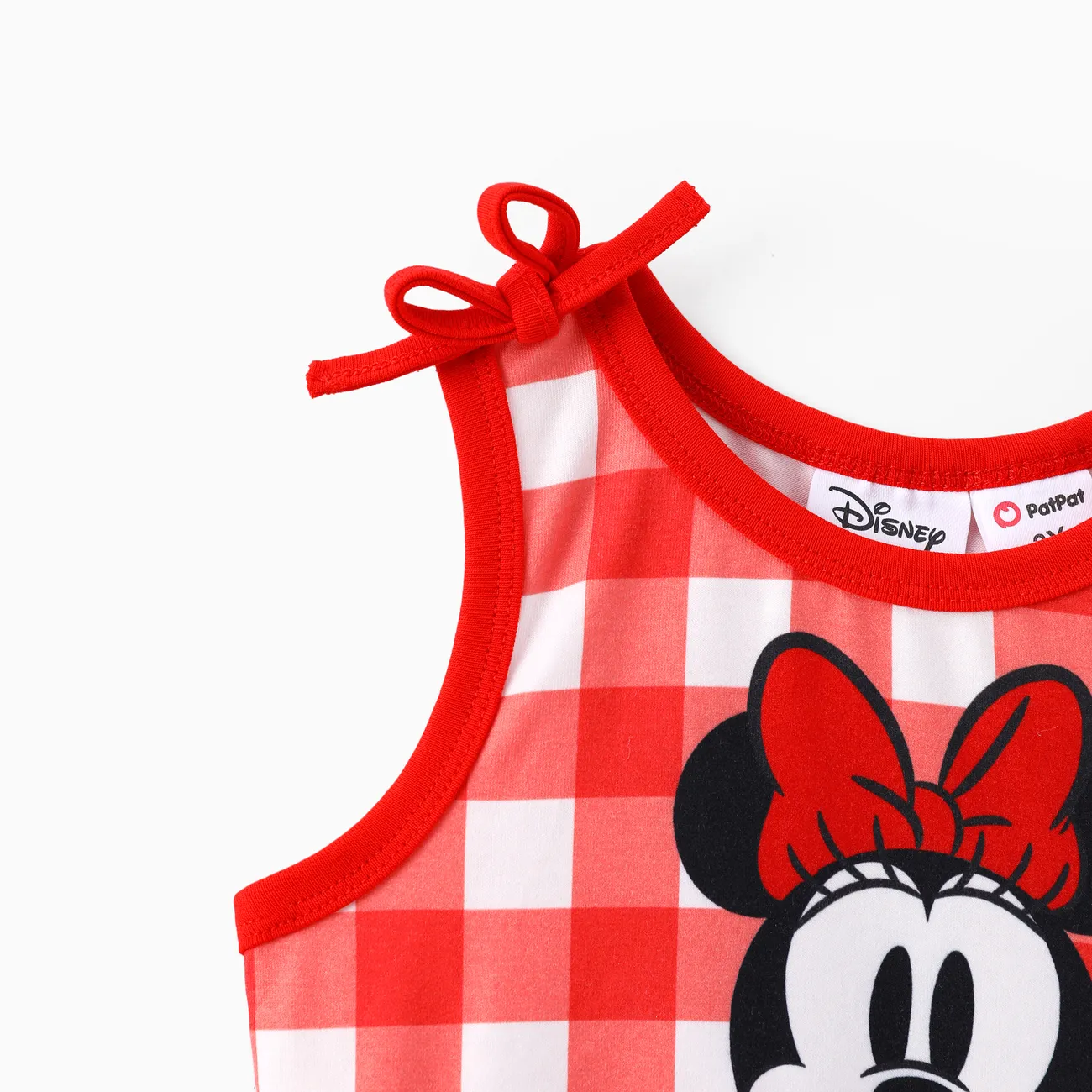 Disney Mickey and Friends Kleinkinder Mädchen Stoffnähte Kindlich Erdbeere Kleider rot big image 1