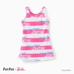 Barbie Toddler/Kid Girl 情人節字母和心形通體印花連衣裙 小白