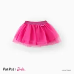 Barbie Niño pequeño Chica Trenza Infantil Traje de falda Rosa caliente