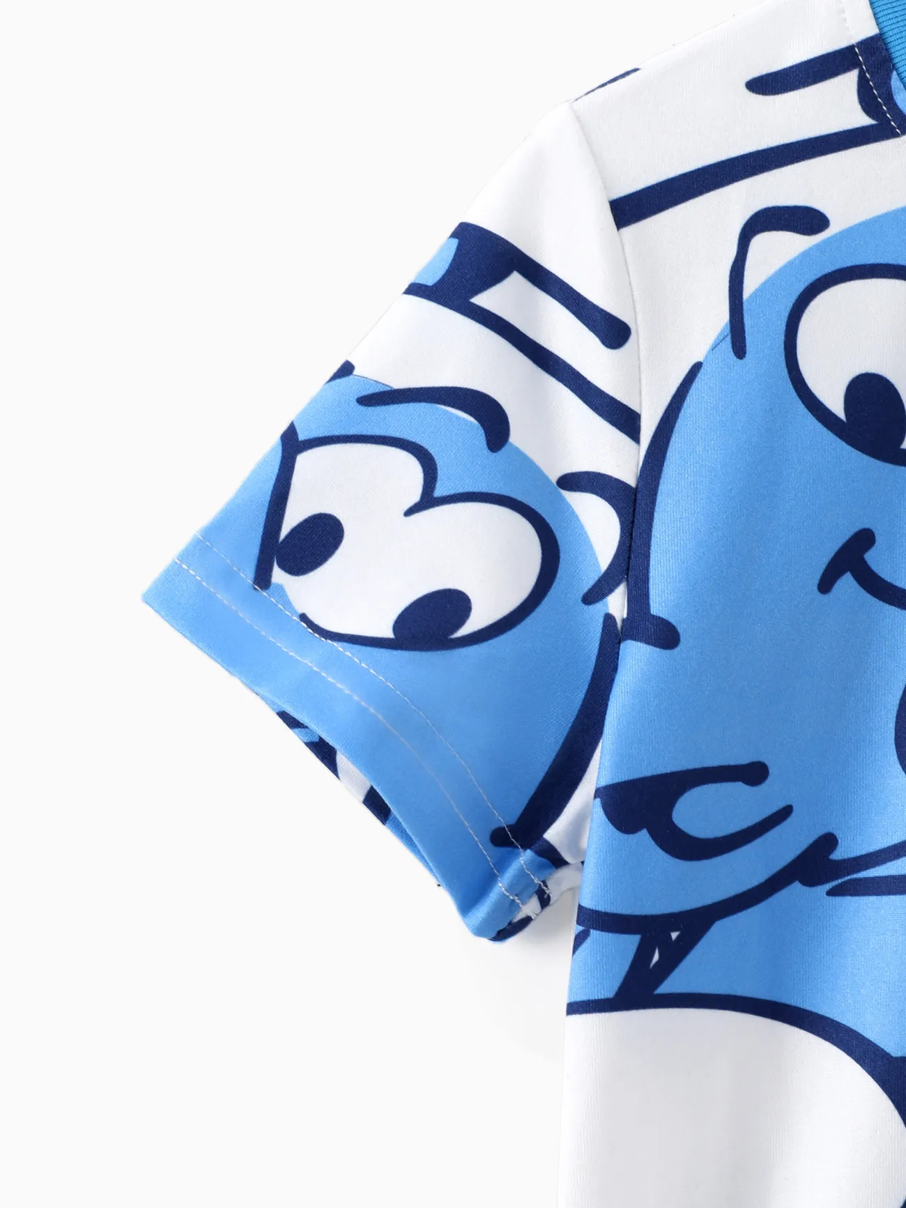 I Puffi 2 pezzi Bambino piccolo Ragazzo Infantile set di t-shirt Blu big image 1