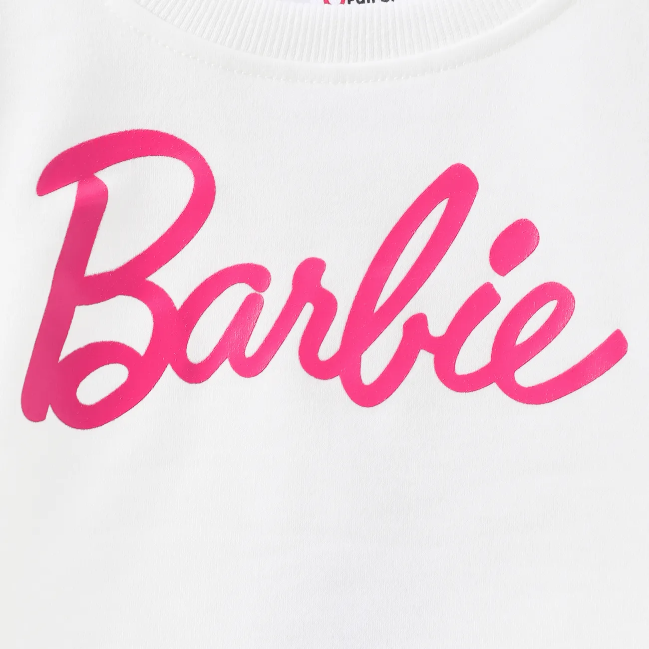 Barbie Niño pequeño Chica Trenza Infantil Traje de falda Blanco big image 1