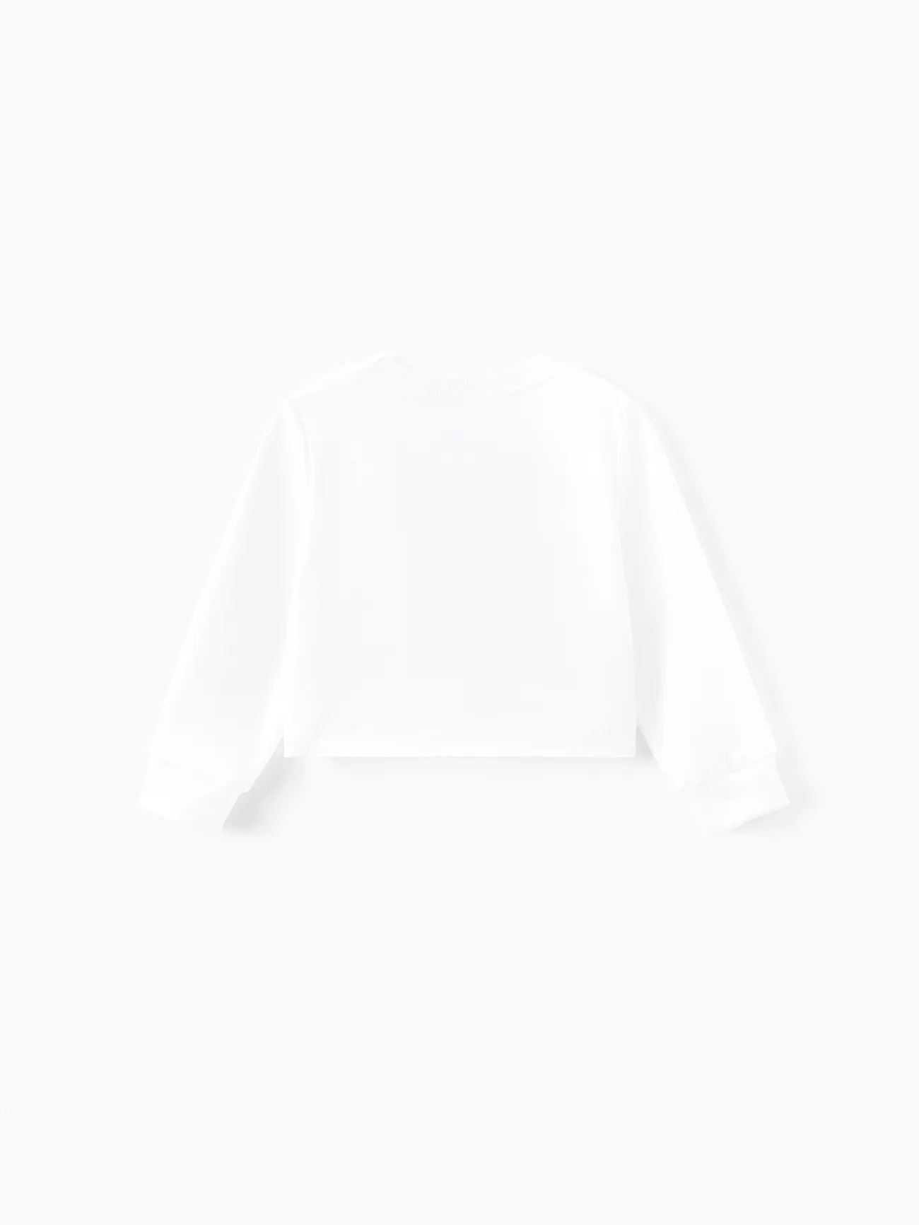 Childlike Letter Braid Toddler Girl Suit Dress (2pcs) Cotton Blend White big image 1