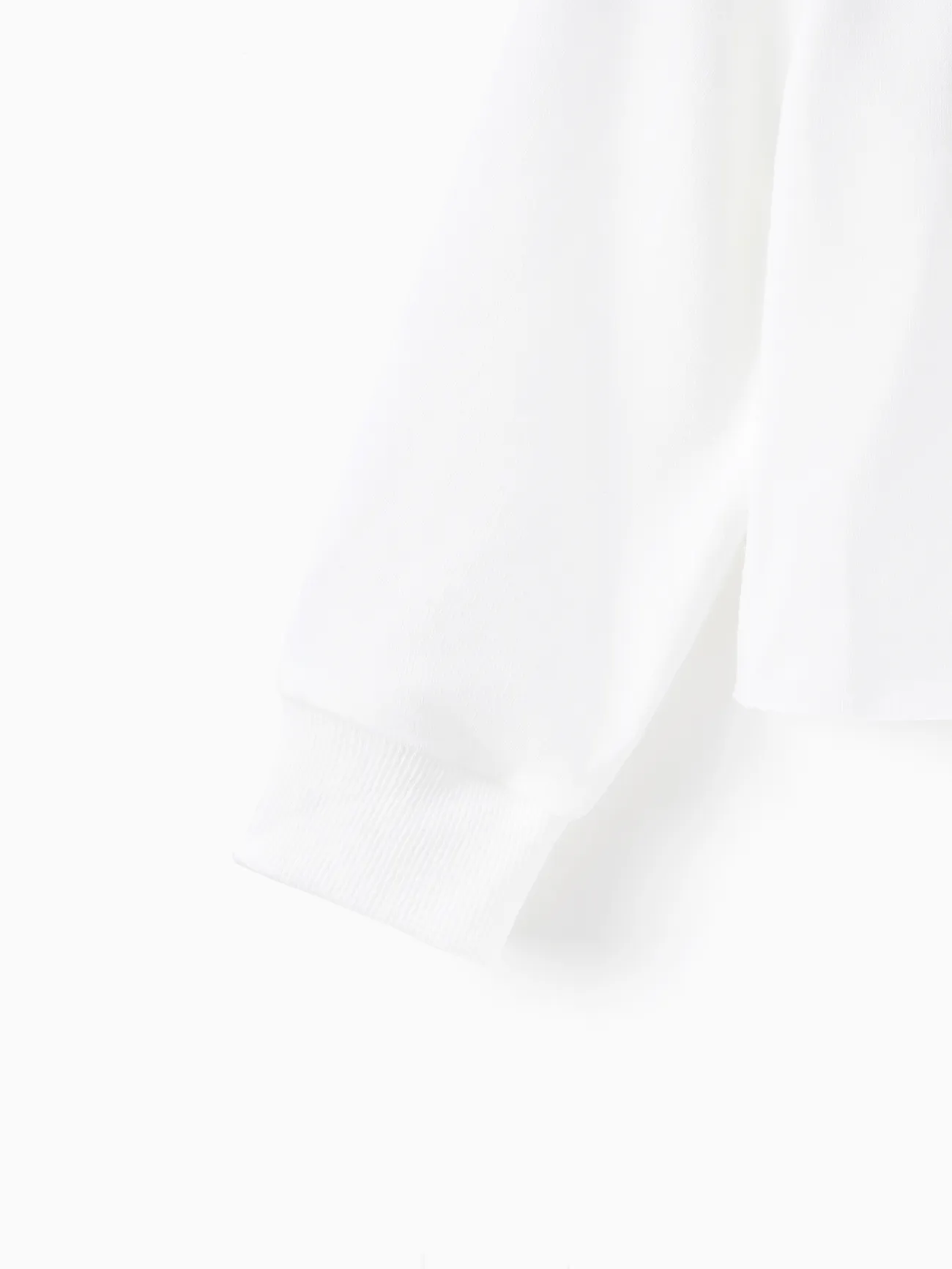 Childlike Letter Braid Toddler Girl Suit Dress (2pcs) Cotton Blend White big image 1