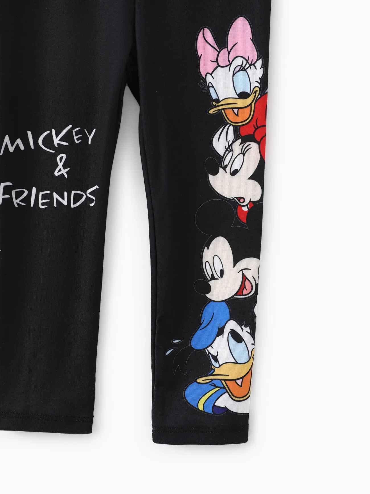 Disney Mickey and Friends Niño pequeño Chica Infantil Leggings / Ropa ajustada / Bootcut Negro big image 1