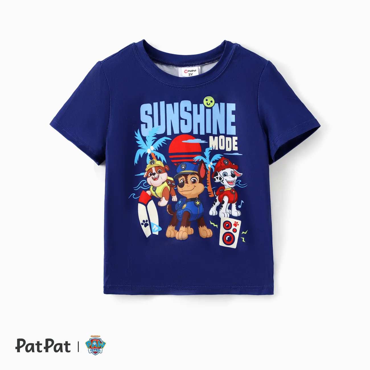 Helfer auf vier Pfoten 2 Stück Kleinkinder Jungen Borte Kindlich Hund T-Shirt-Sets tiefes Blau big image 1